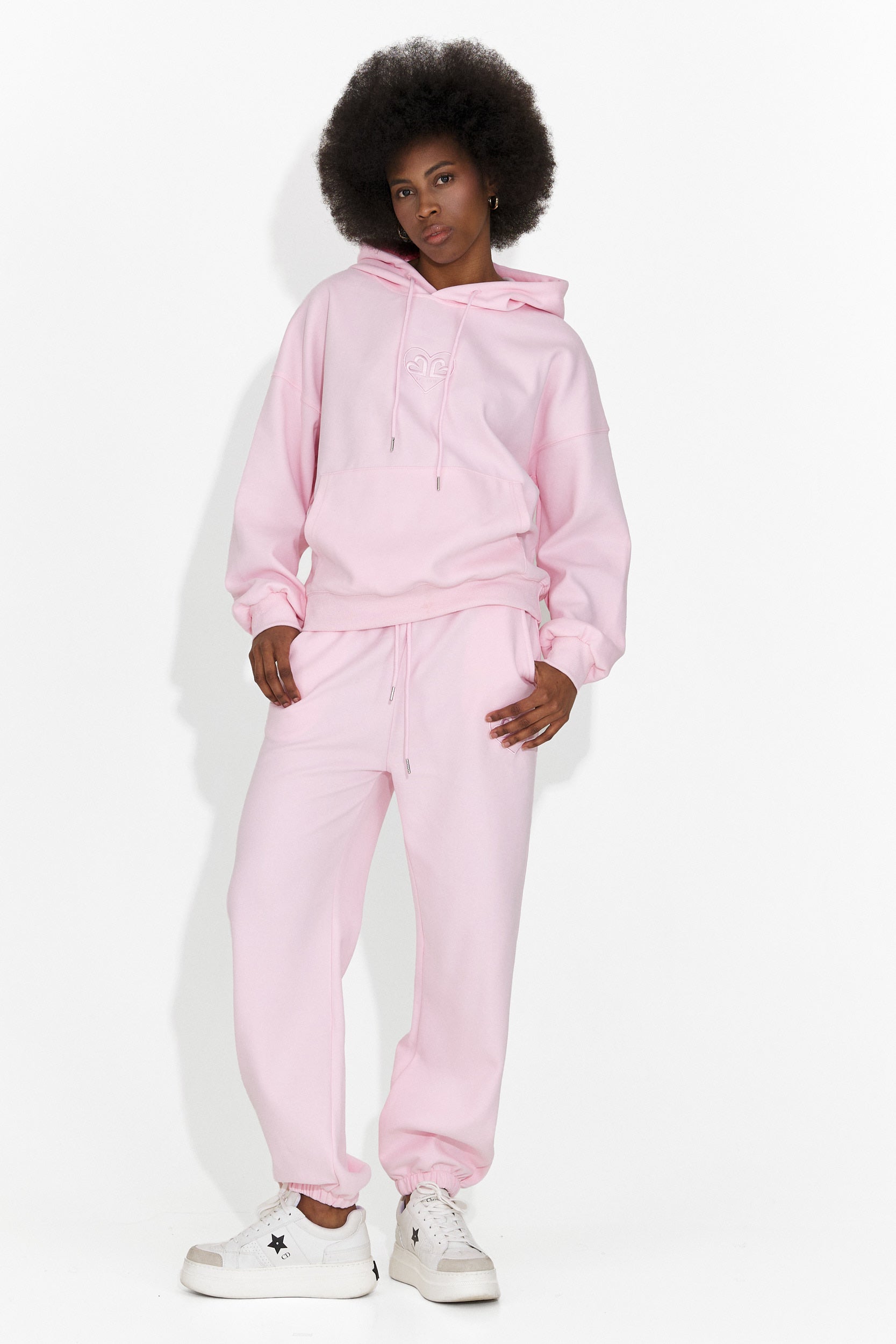 Дамски спортен комплект розов Medania Bogas