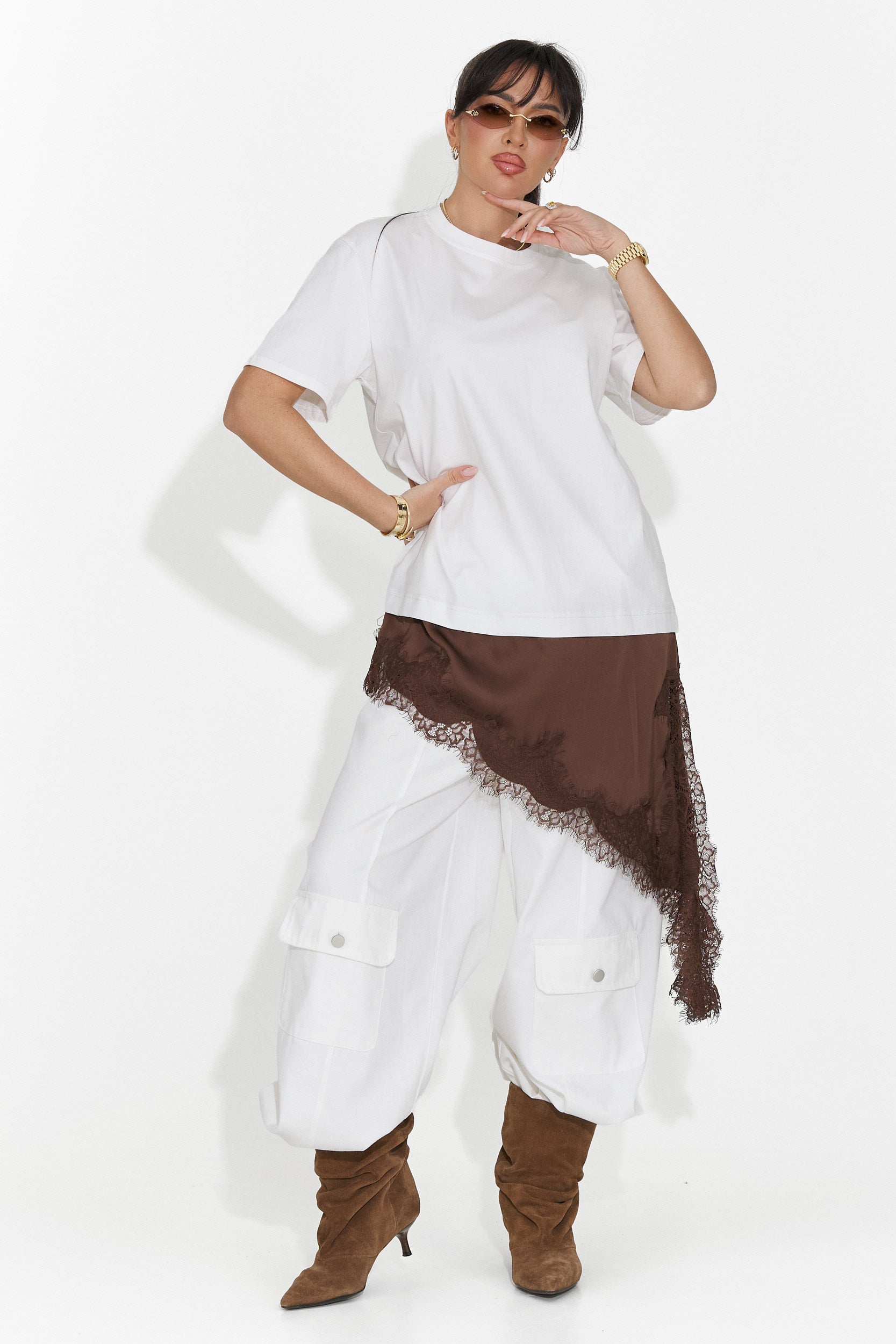 Дамска ежедневна бяла тениска Arkana Bogas