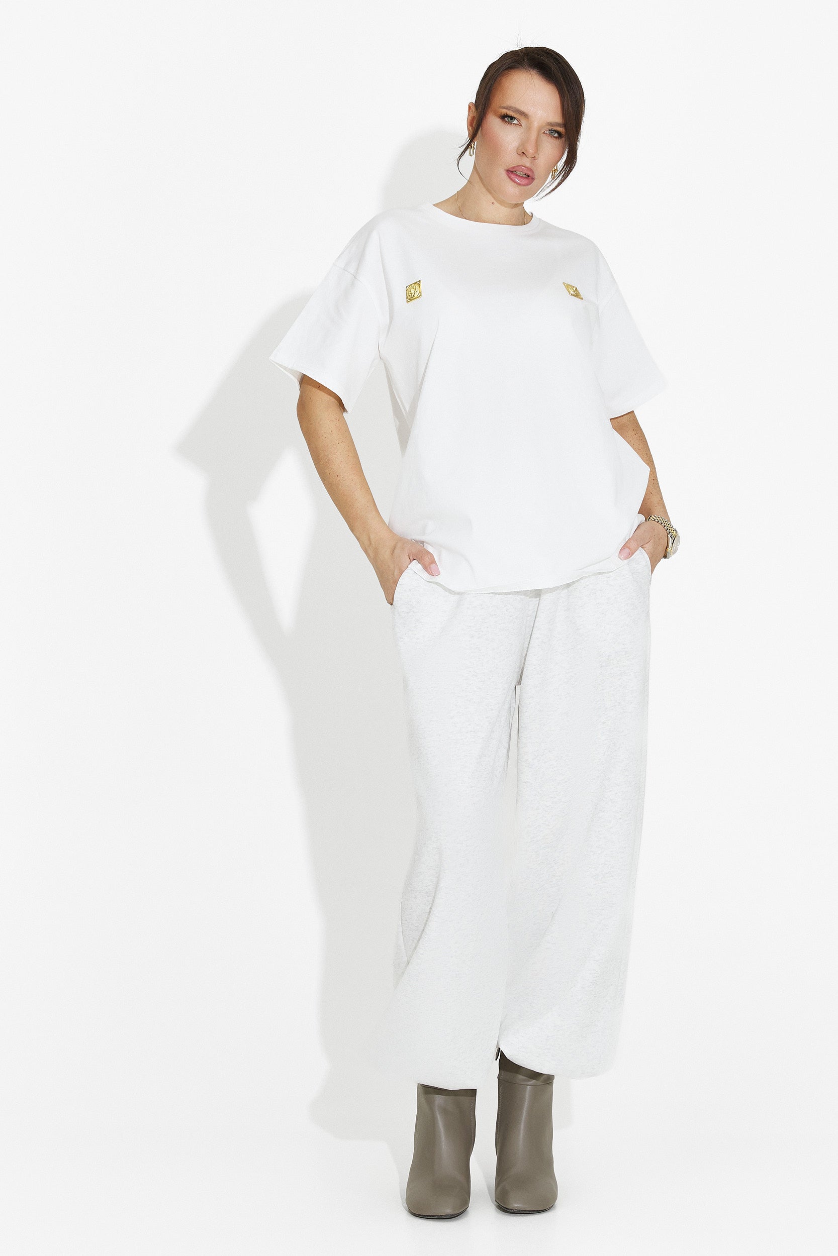 Дамска ежедневна бяла тениска Lunesa Bogas