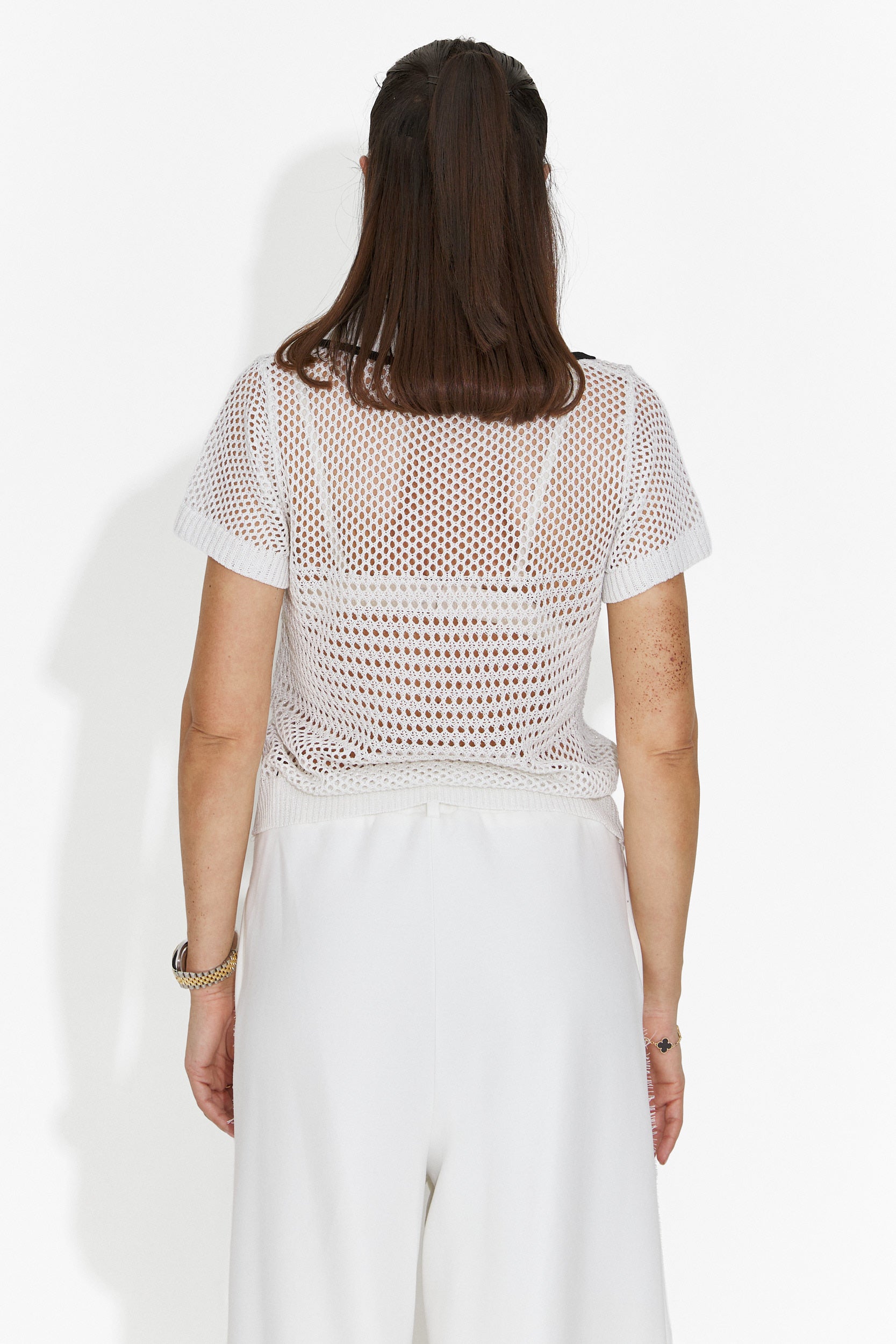 Дамска ежедневна бяла тениска Raluka Bogas