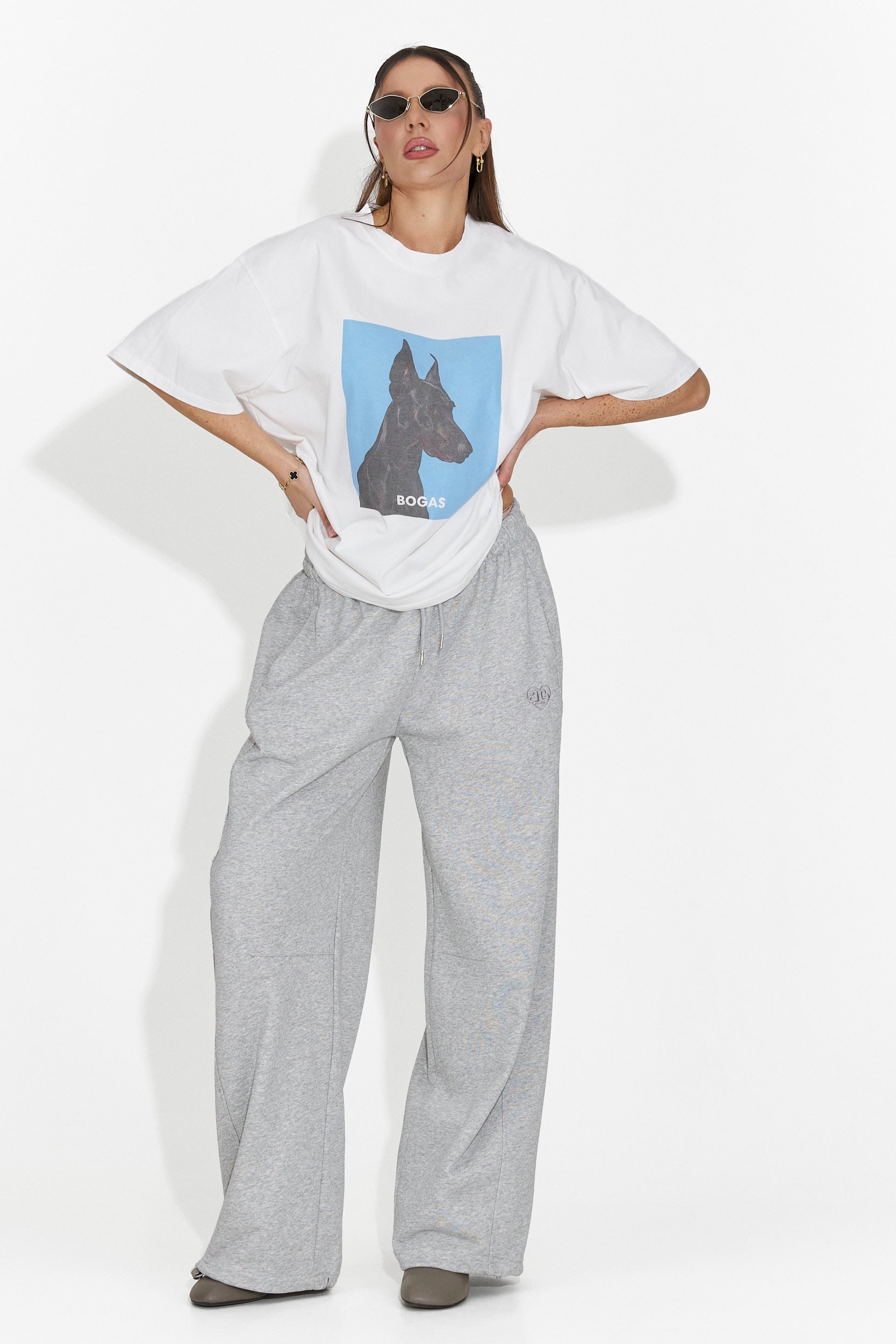 Дамска ежедневна бяла тениска Solenia Bogas