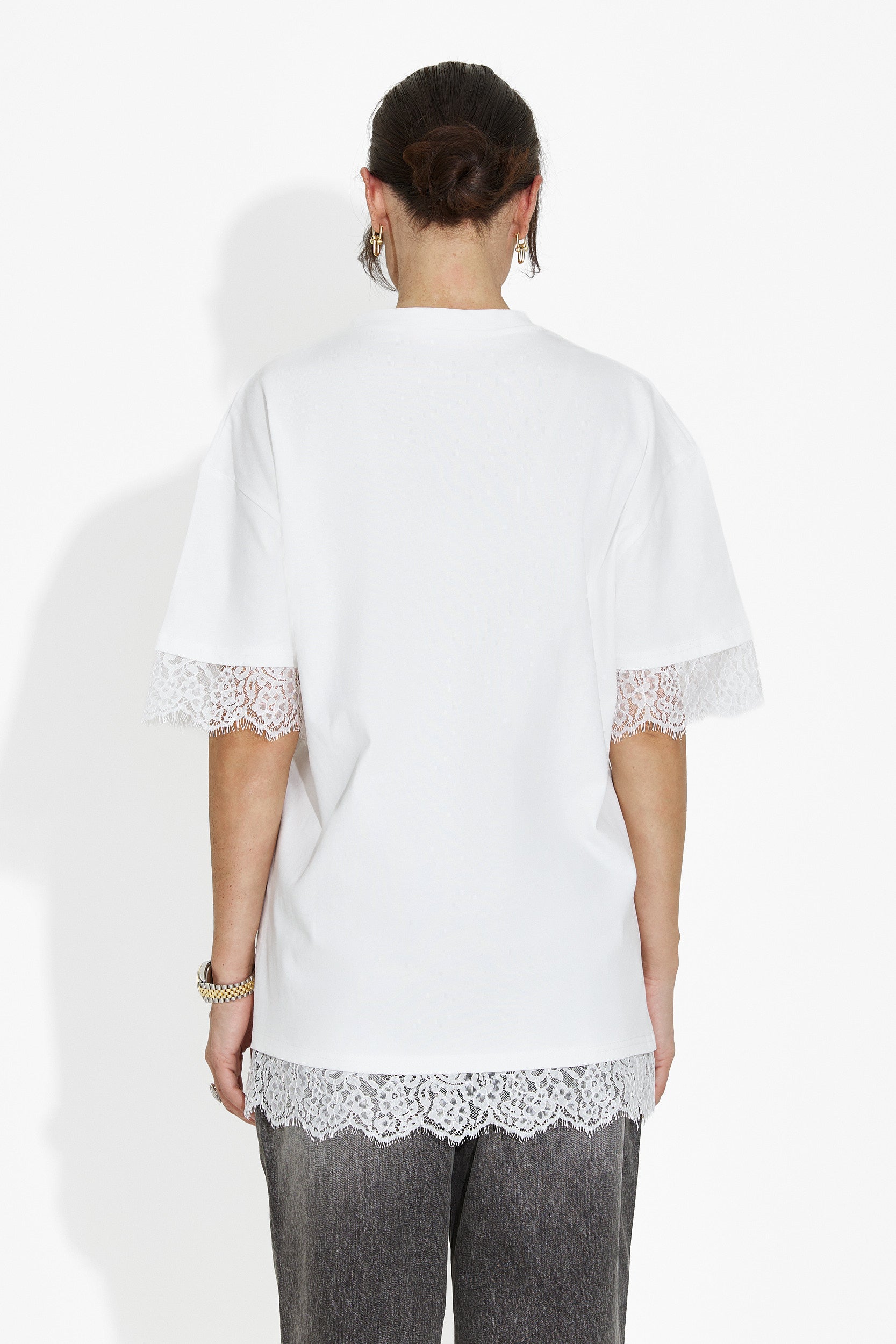 Дамска ежедневна бяла тениска Wilda Bogas