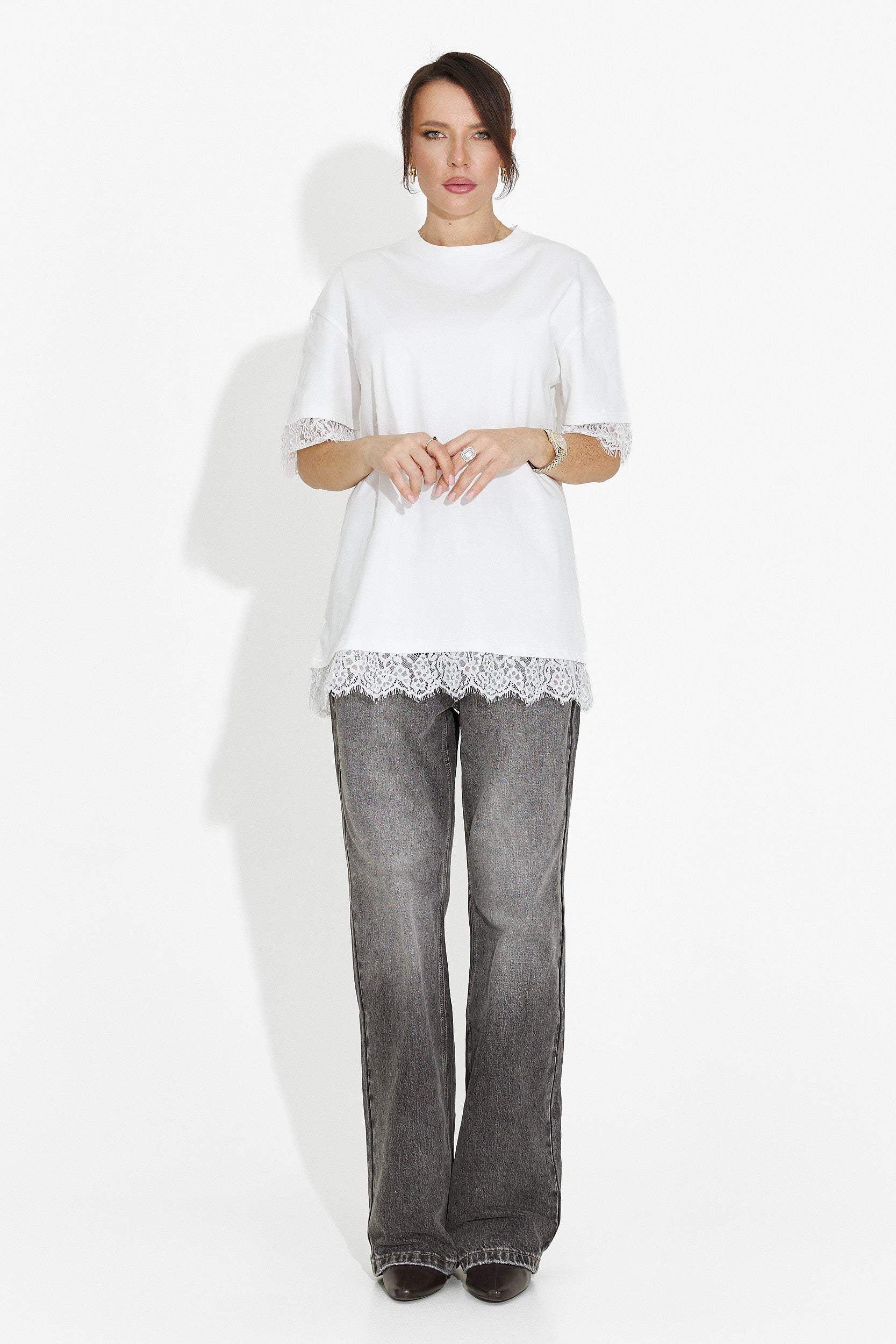 Дамска ежедневна бяла тениска Wilda Bogas