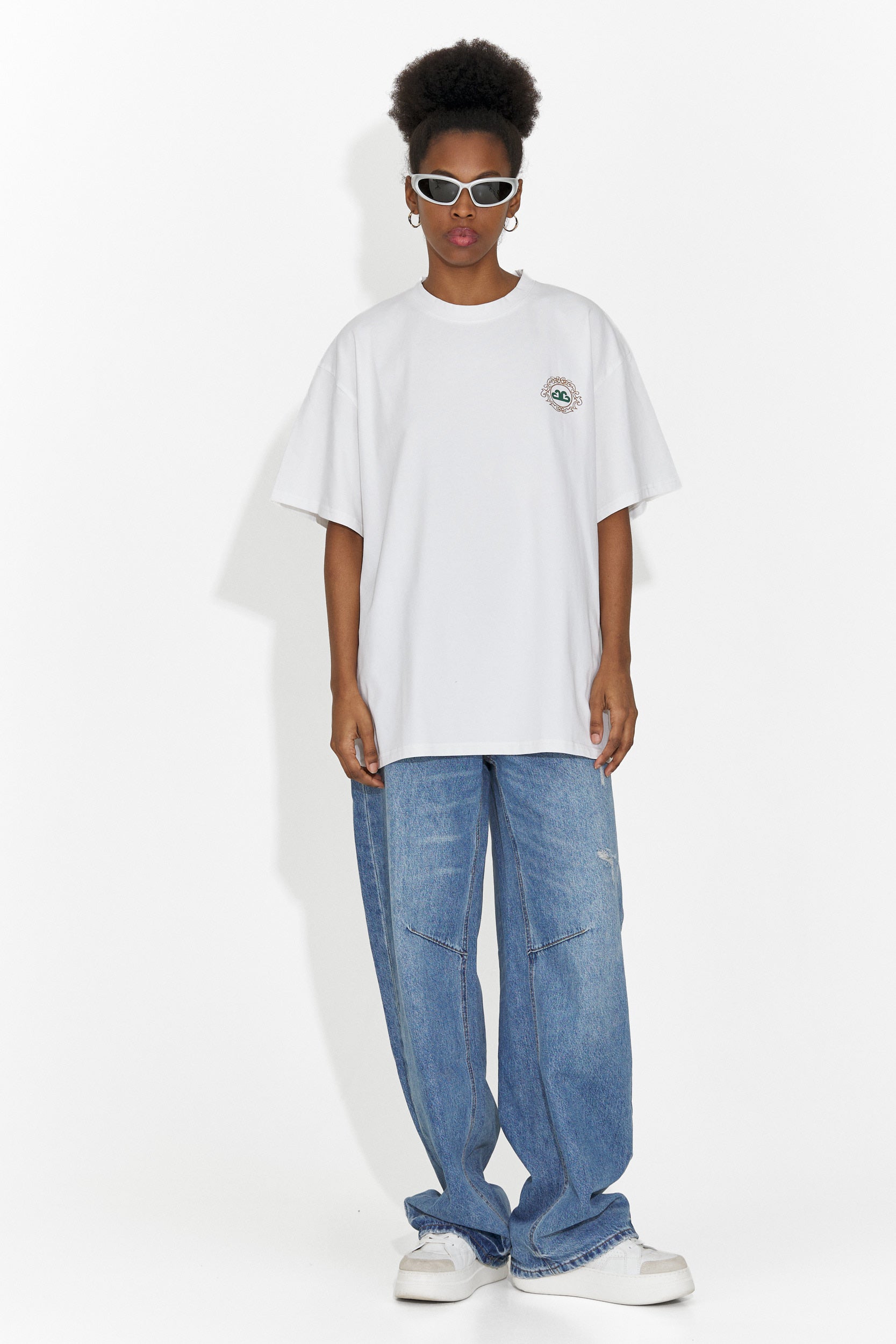 Дамска ежедневна бяла тениска Cristelia Bogas