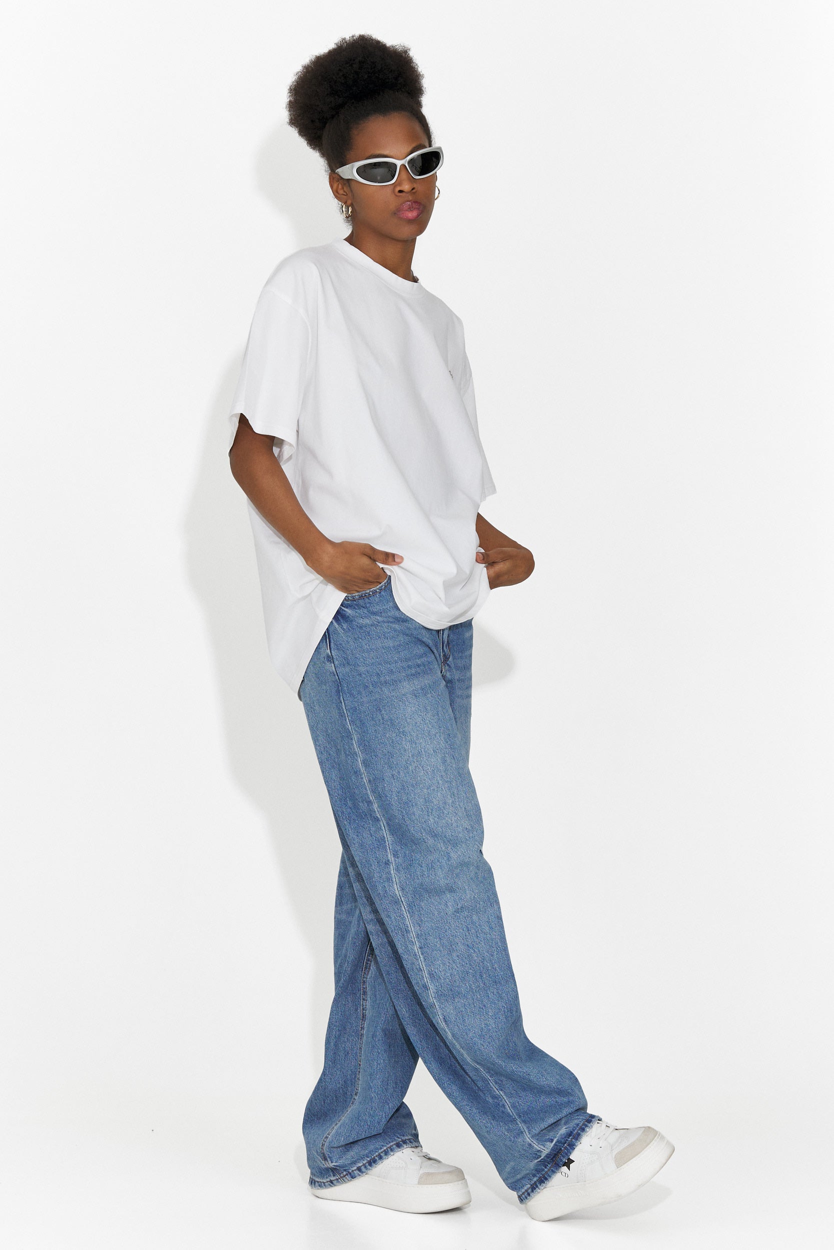 Дамска ежедневна бяла тениска Cristelia Bogas