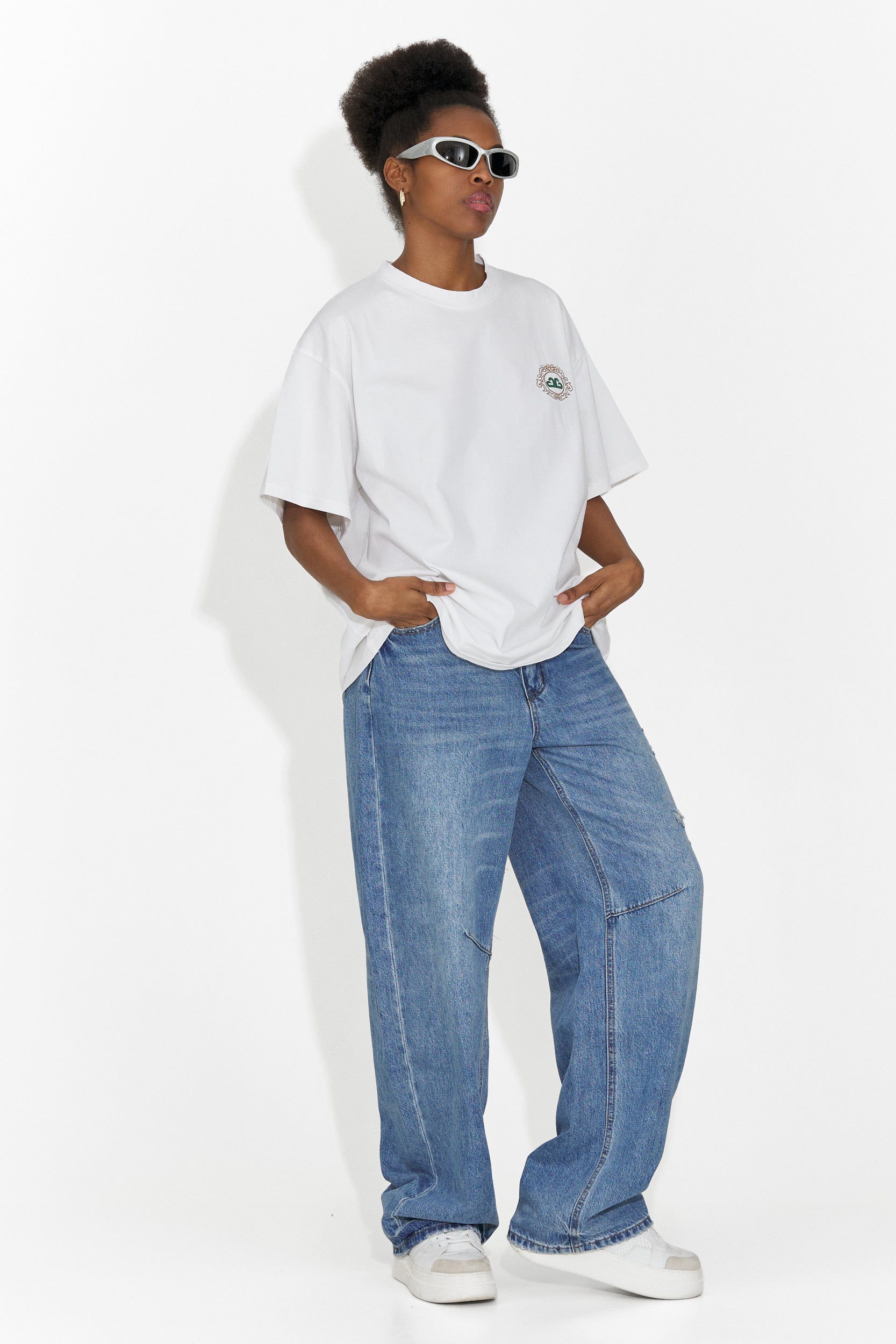 Дамска ежедневна бяла тениска Cristelia Bogas