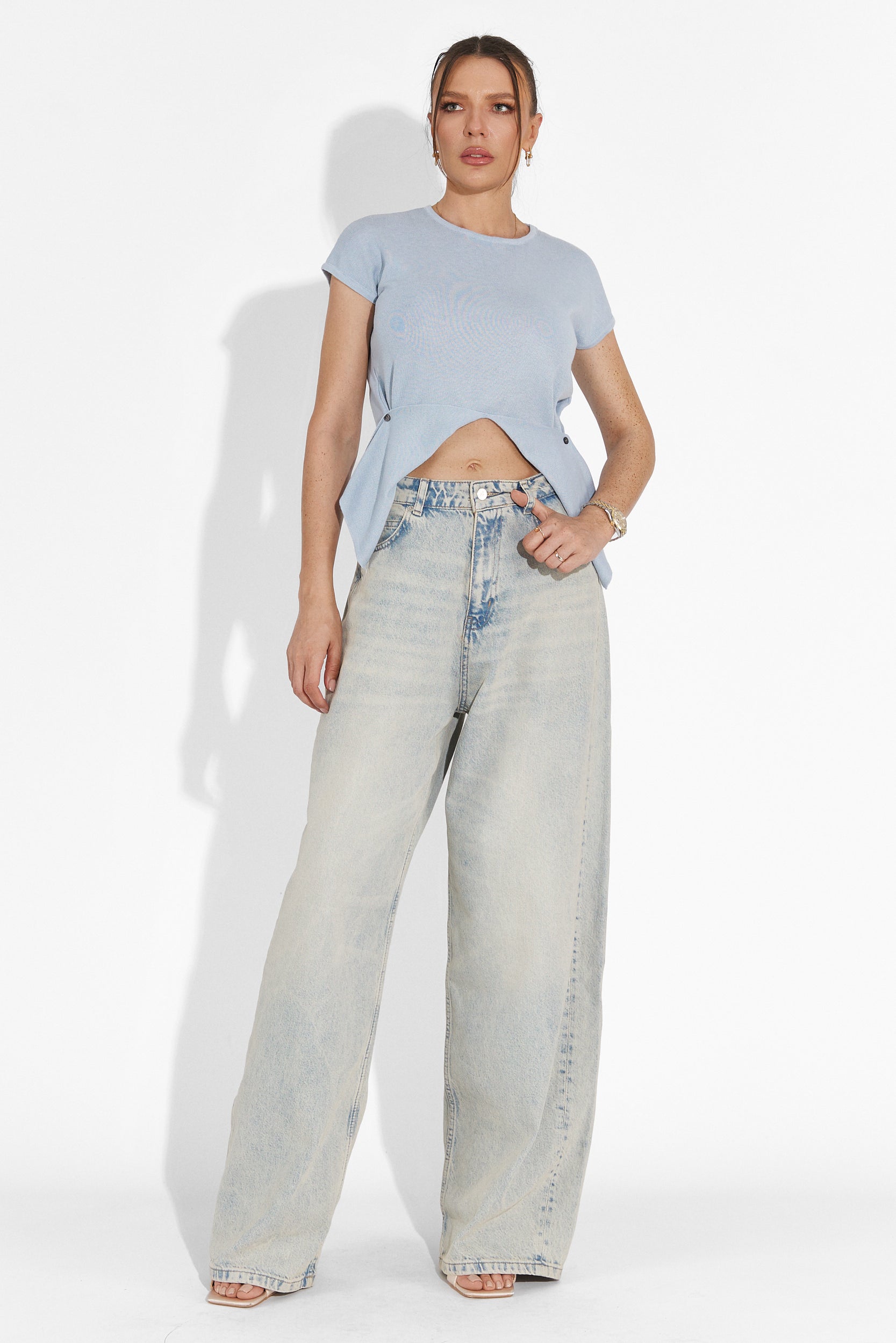 Дамска casual блуза в синьо Denisha Bogas