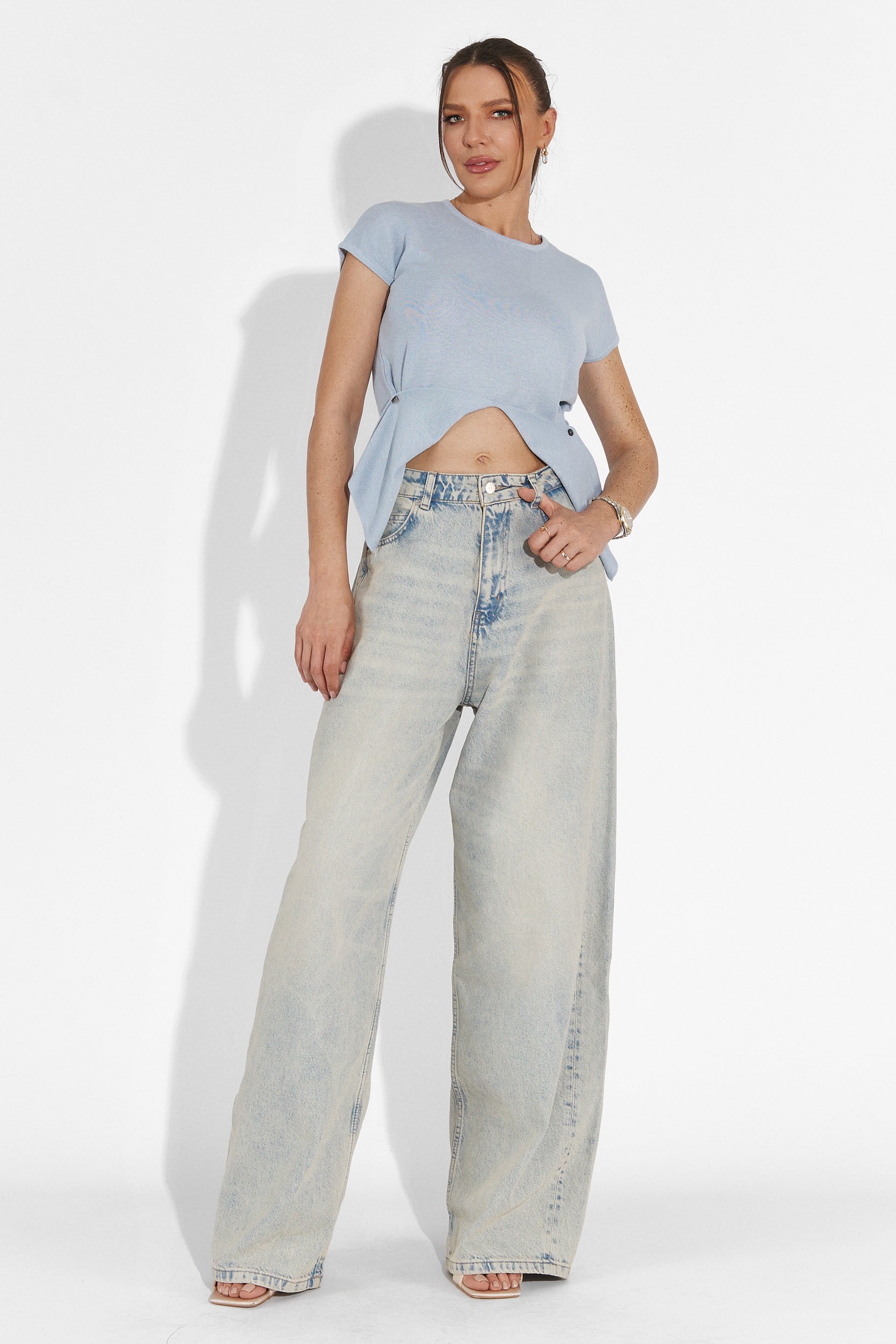 Дамска casual блуза в синьо Denisha Bogas