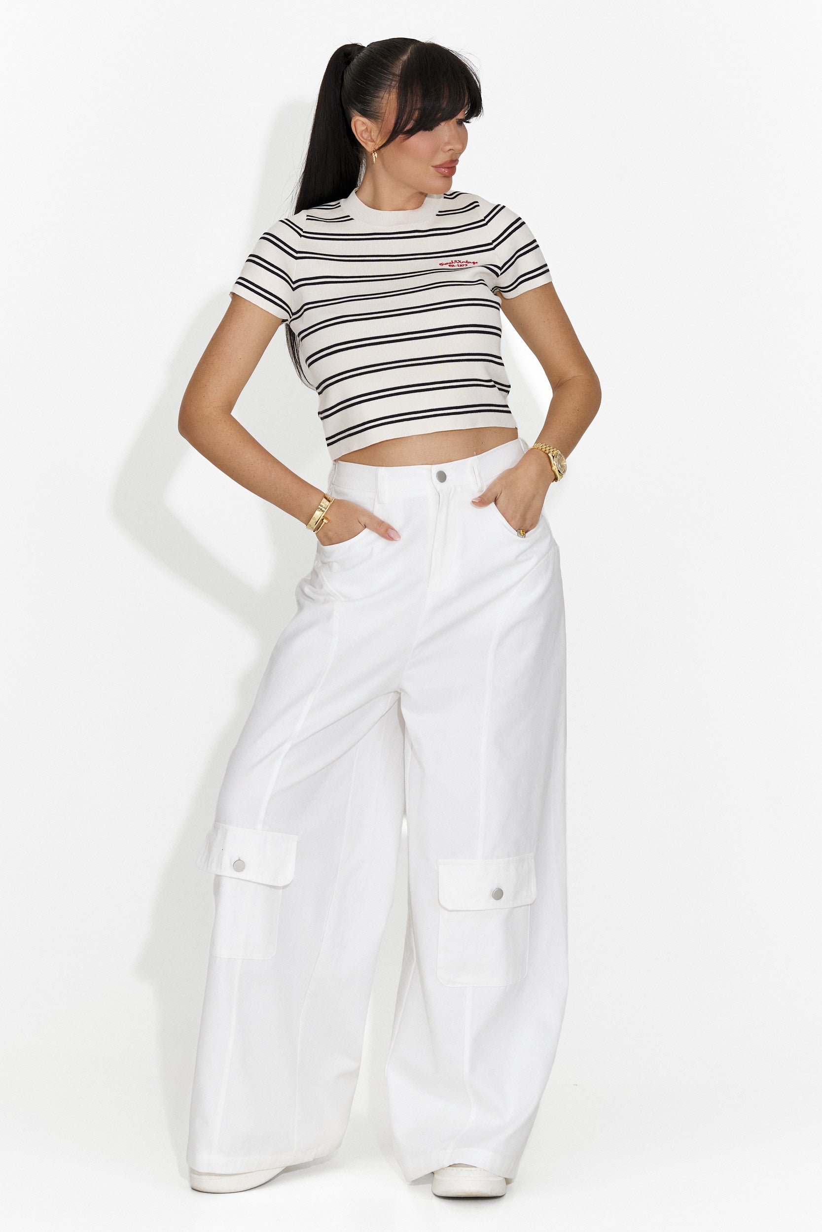 Дамска ежедневна блуза кремава Yolandia Bogas