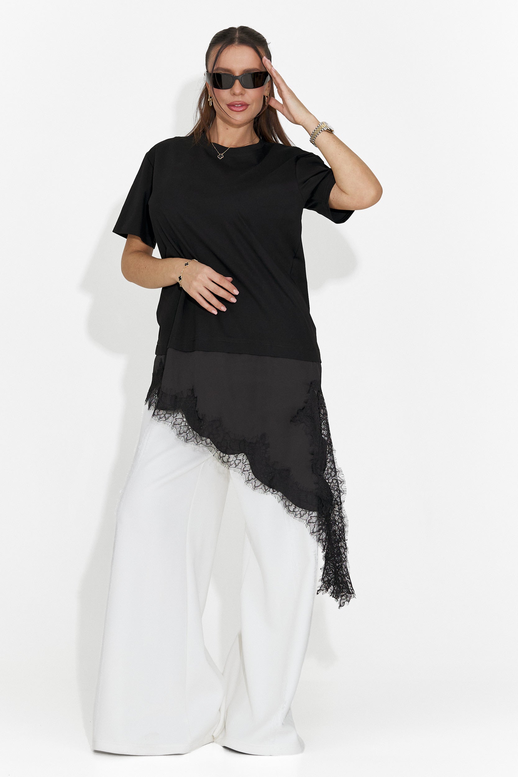 Дамска ежедневна черна тениска Arkana Bogas