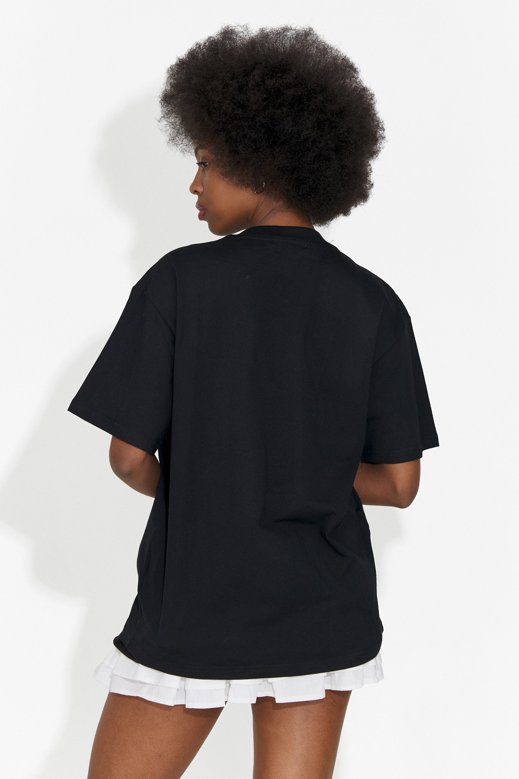 Дамска ежедневна черна тениска Cristelia Bogas