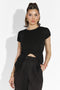 Дамска casual черна тениска Denisha Bogas