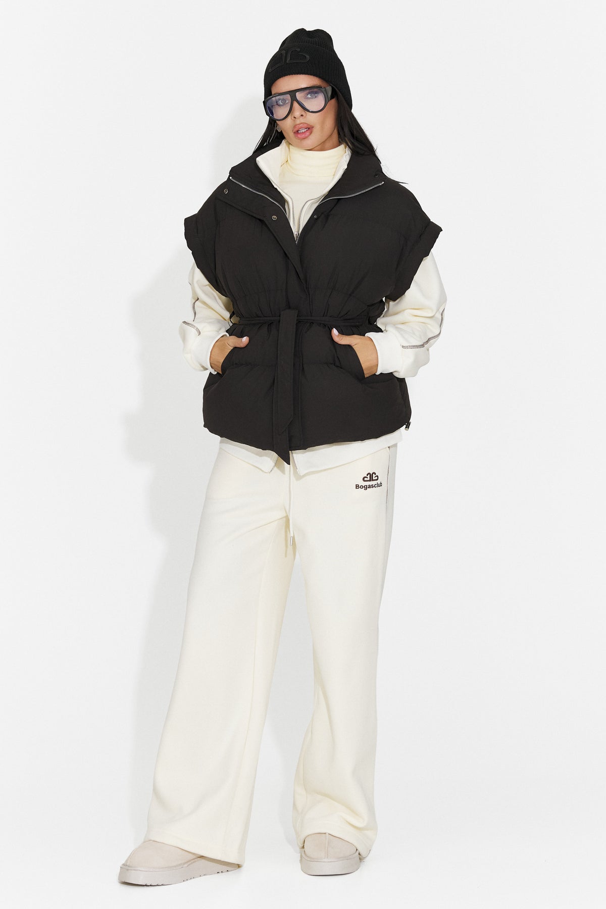 Vesta casual neagra Selitsoria Bogas