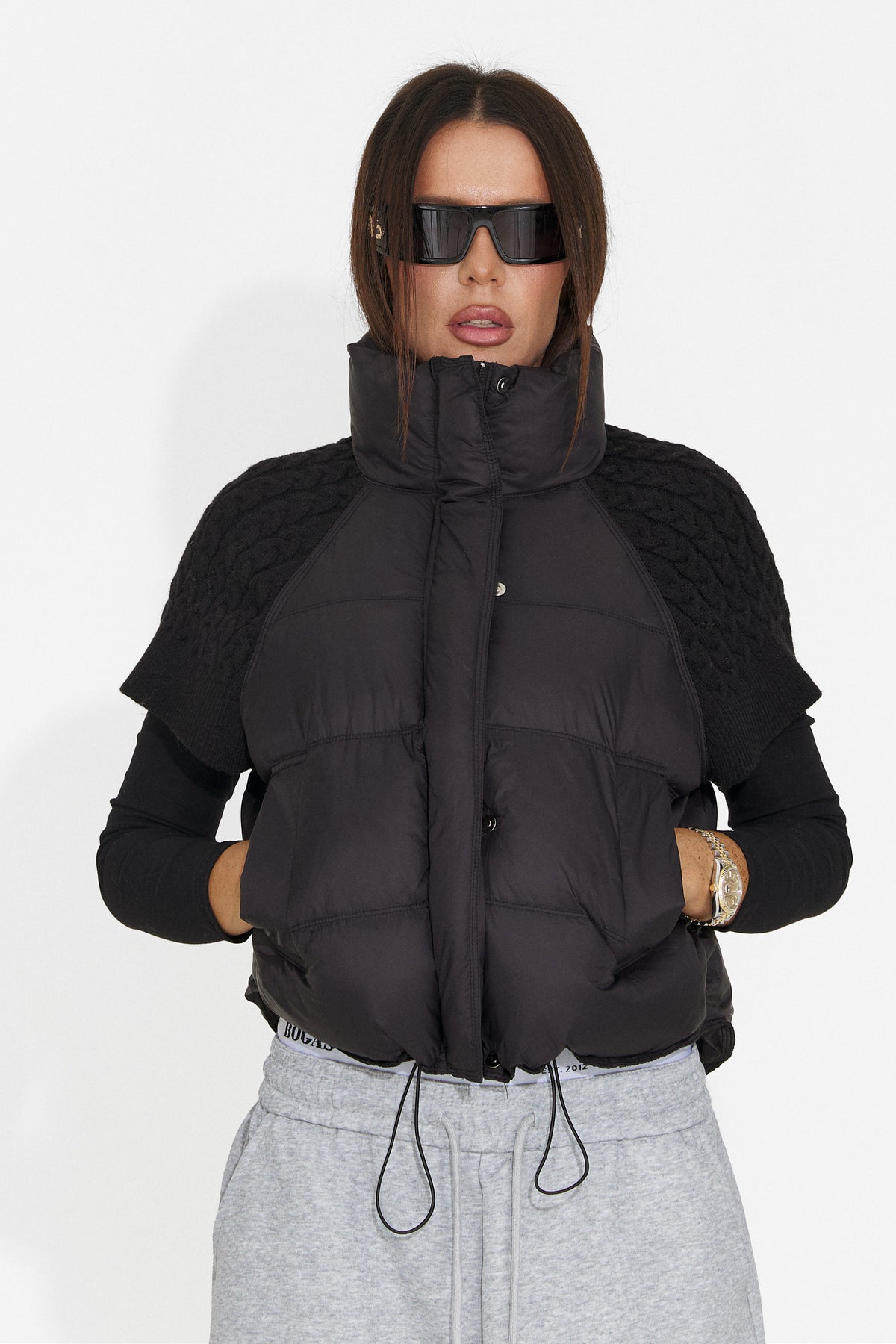Vesta casual neagra Vulrira Bogas