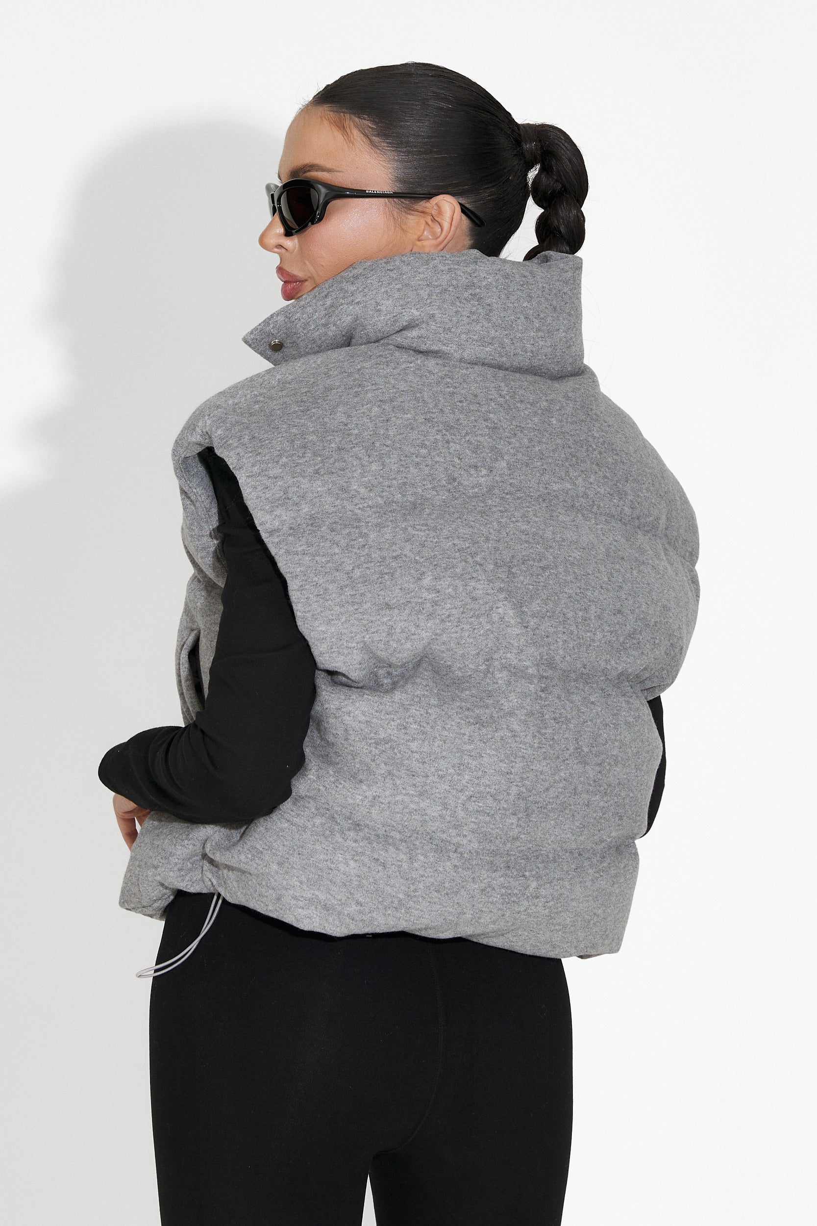 Сива дамска ежедневна жилетка Cendira Bogas