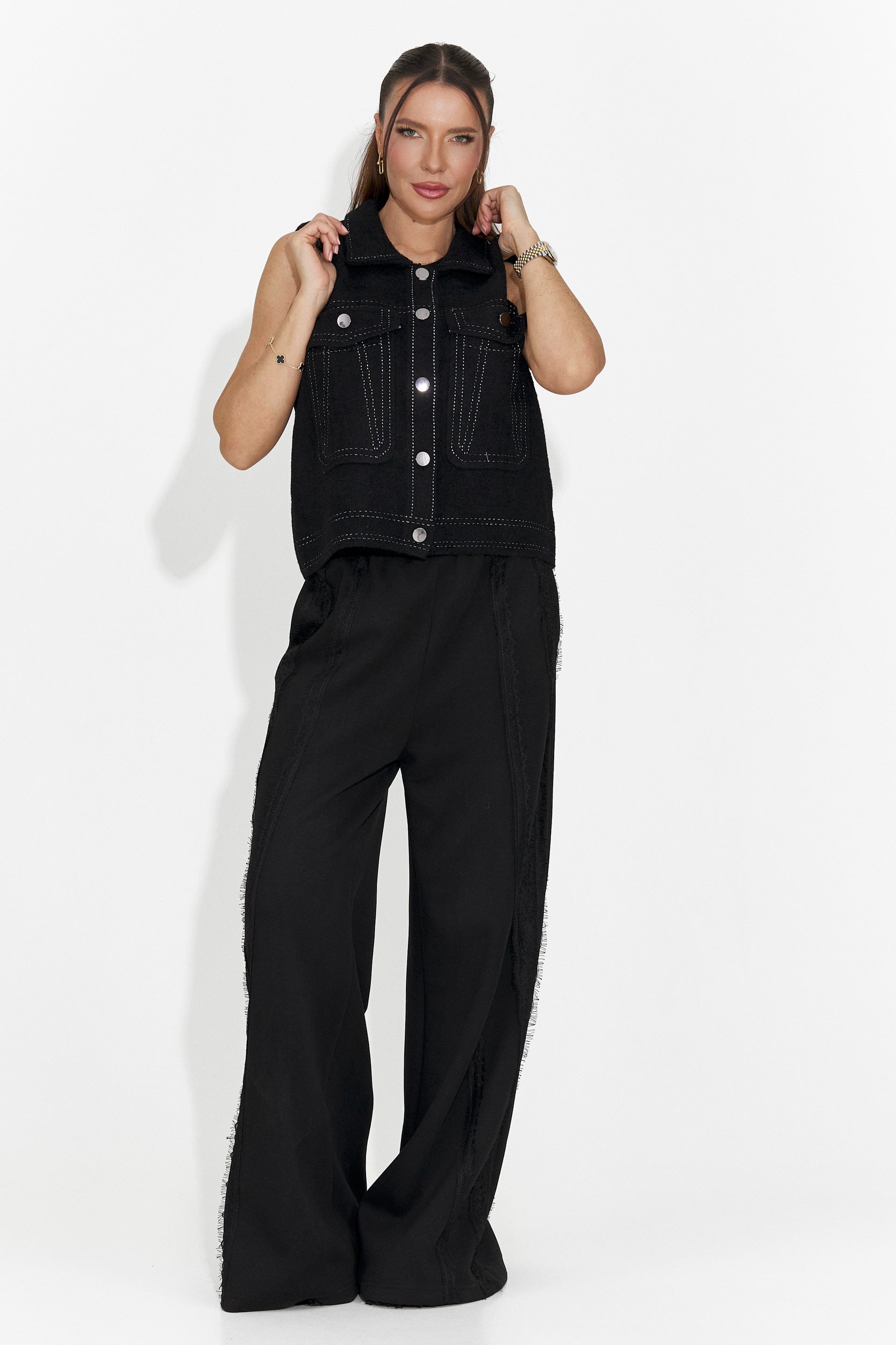 Калерия Богас Черен Спортен Елек за Дами