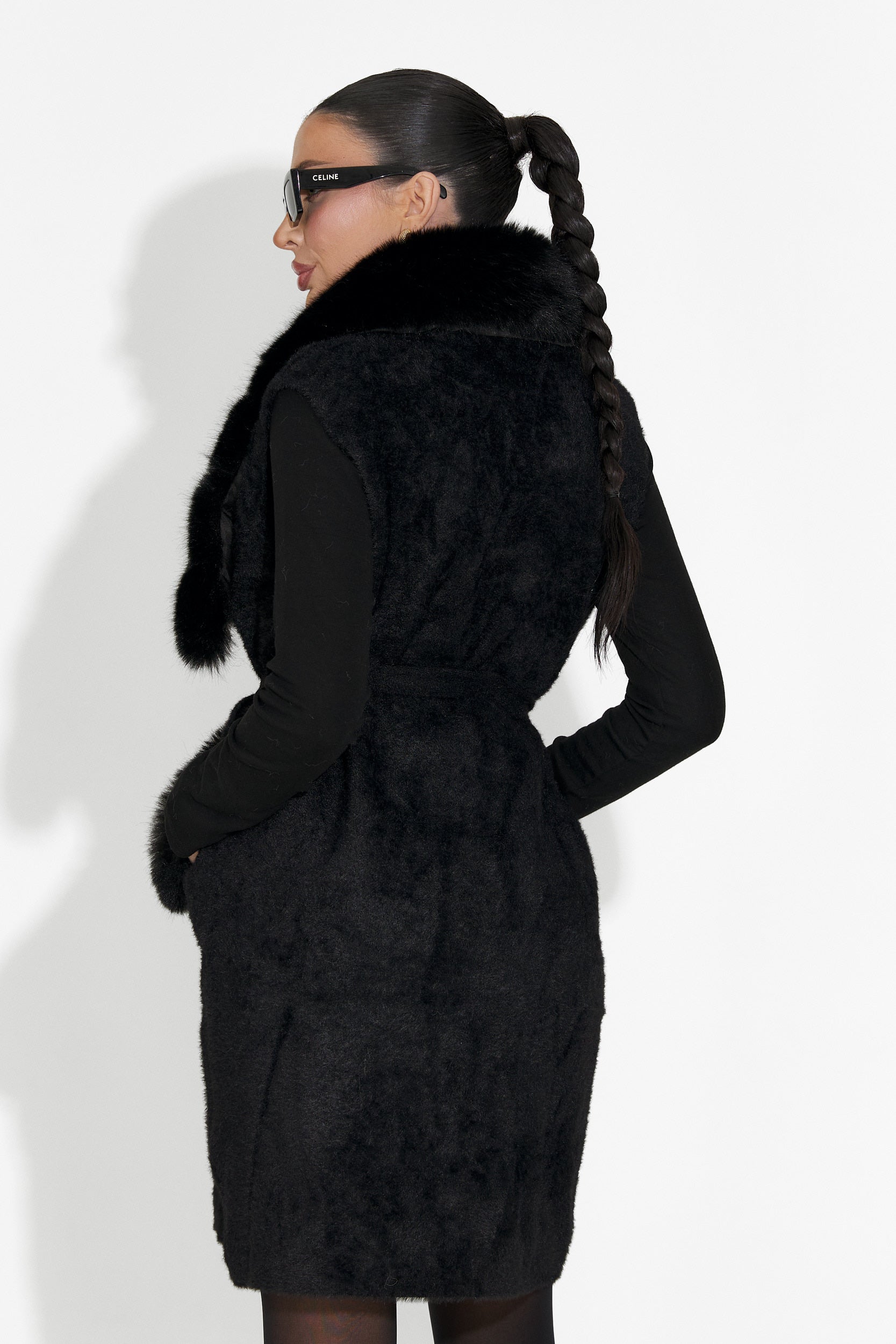 Черен дамски елек Cloria Bogas