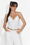 Елегантен дамски корсет бял Karisa Bogas