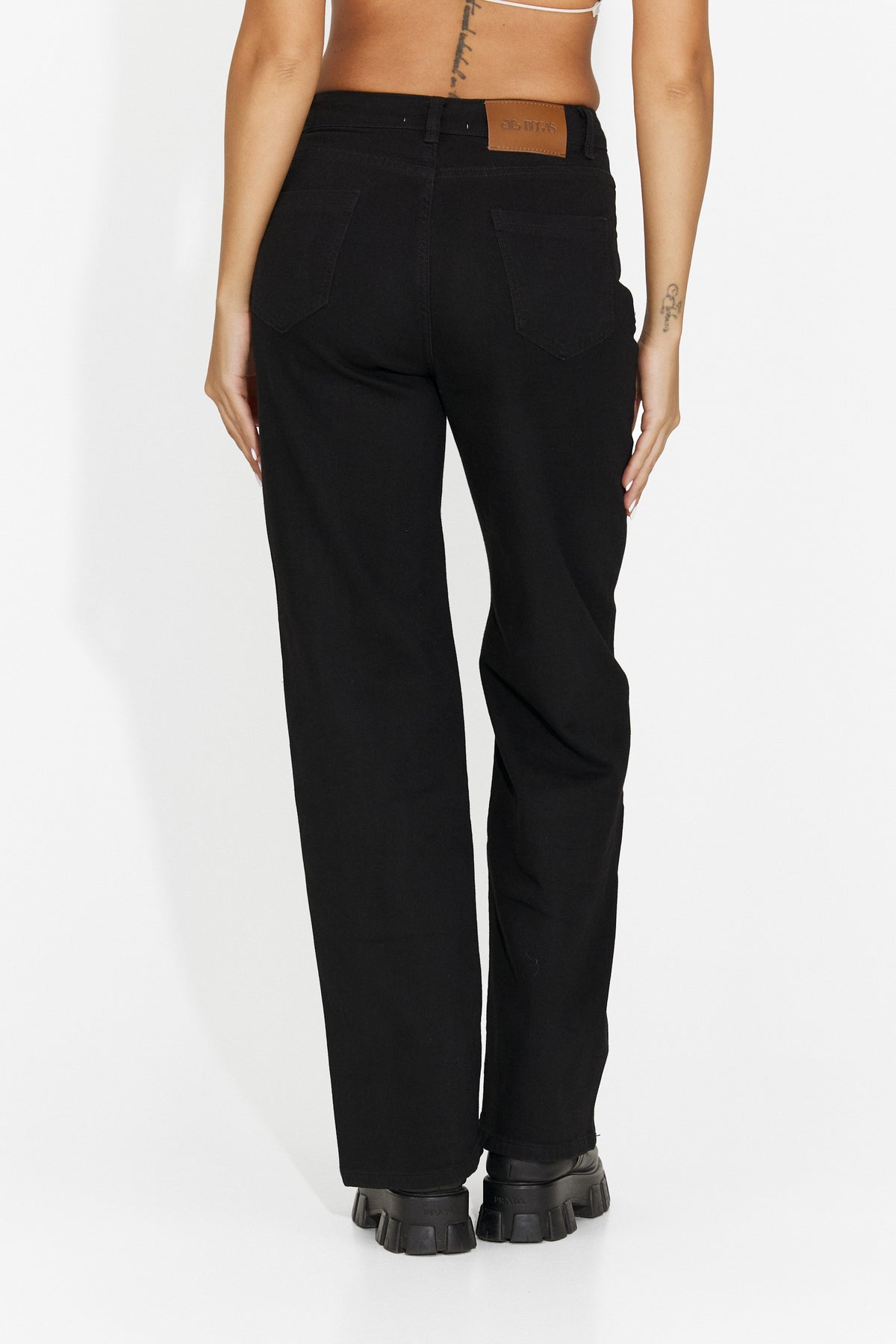 Blugi casual negri Flanaioria Bogas