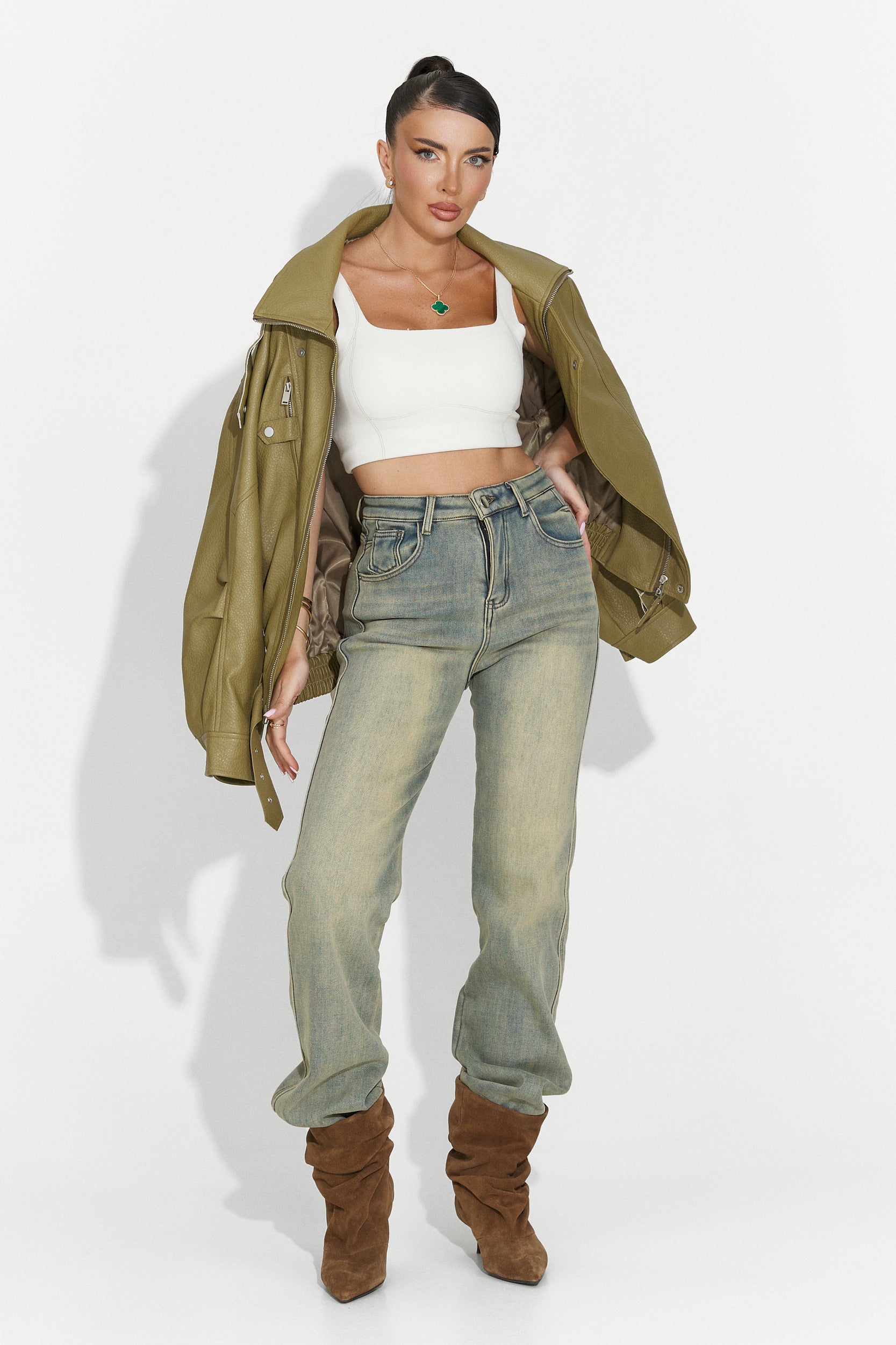 Сини дамски ежедневни дънки Brisia Bogas