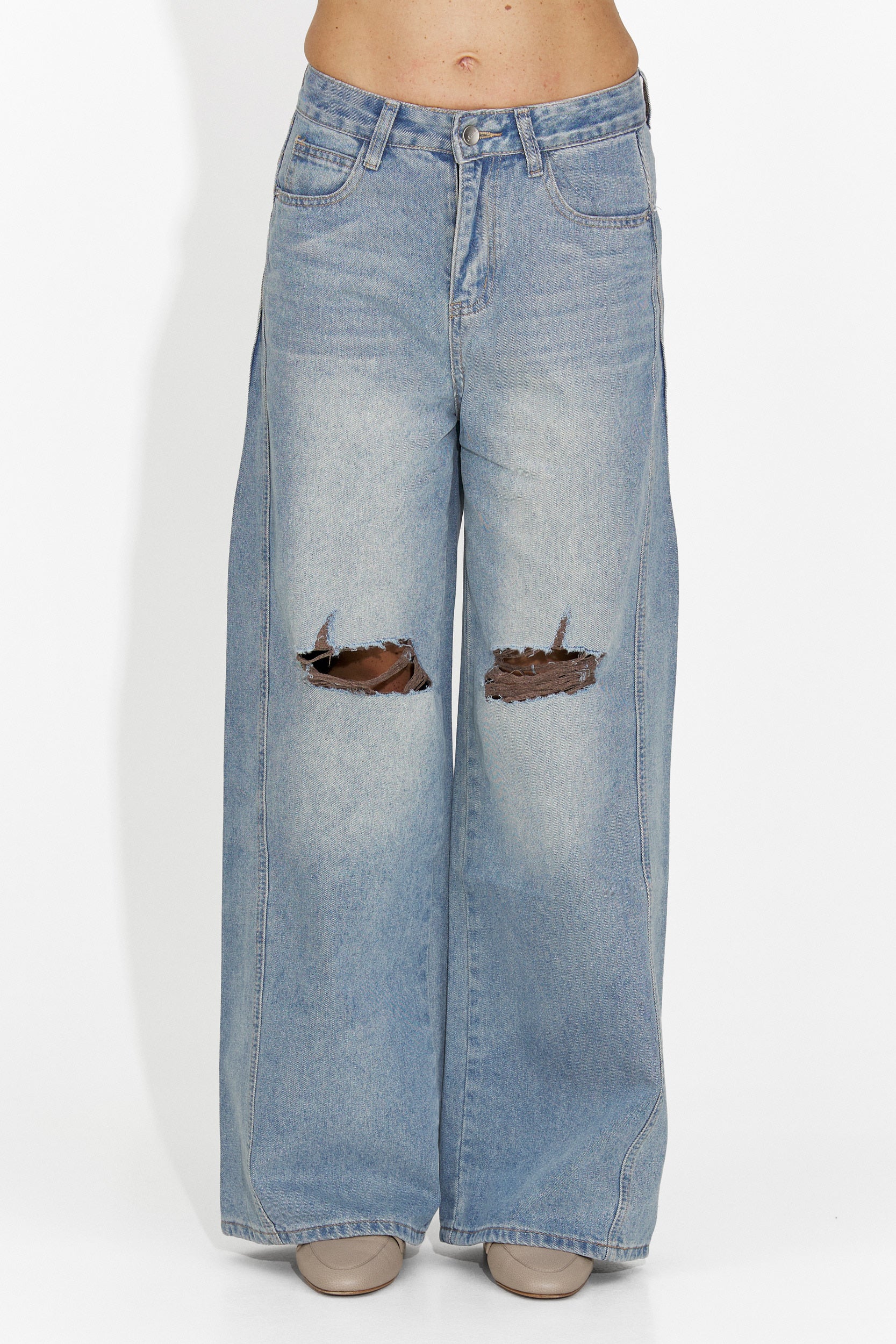 Сини дамски ежедневни дънки Calora Bogas