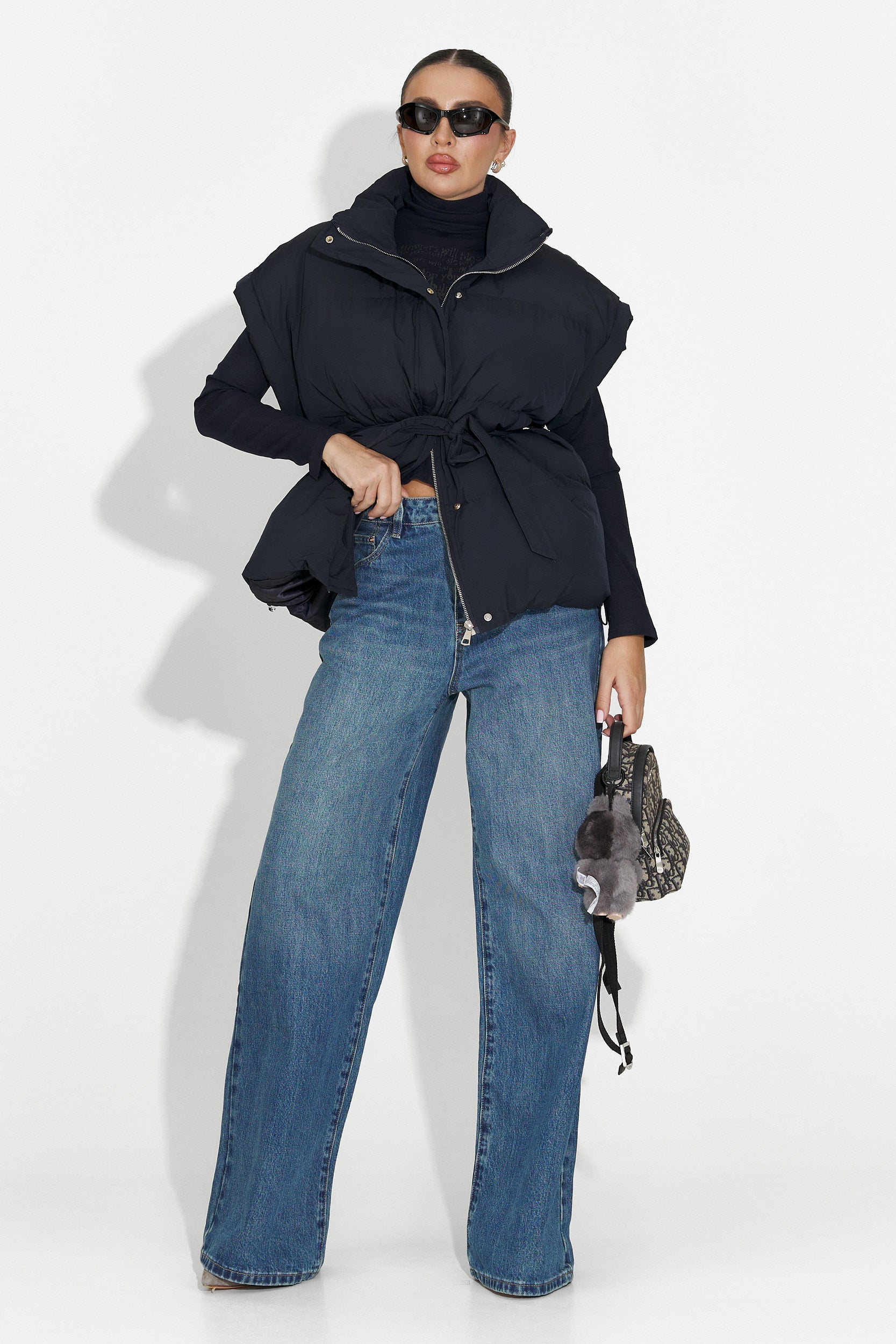 Дамски кежуал дънки в синьо Nuvya Bogas