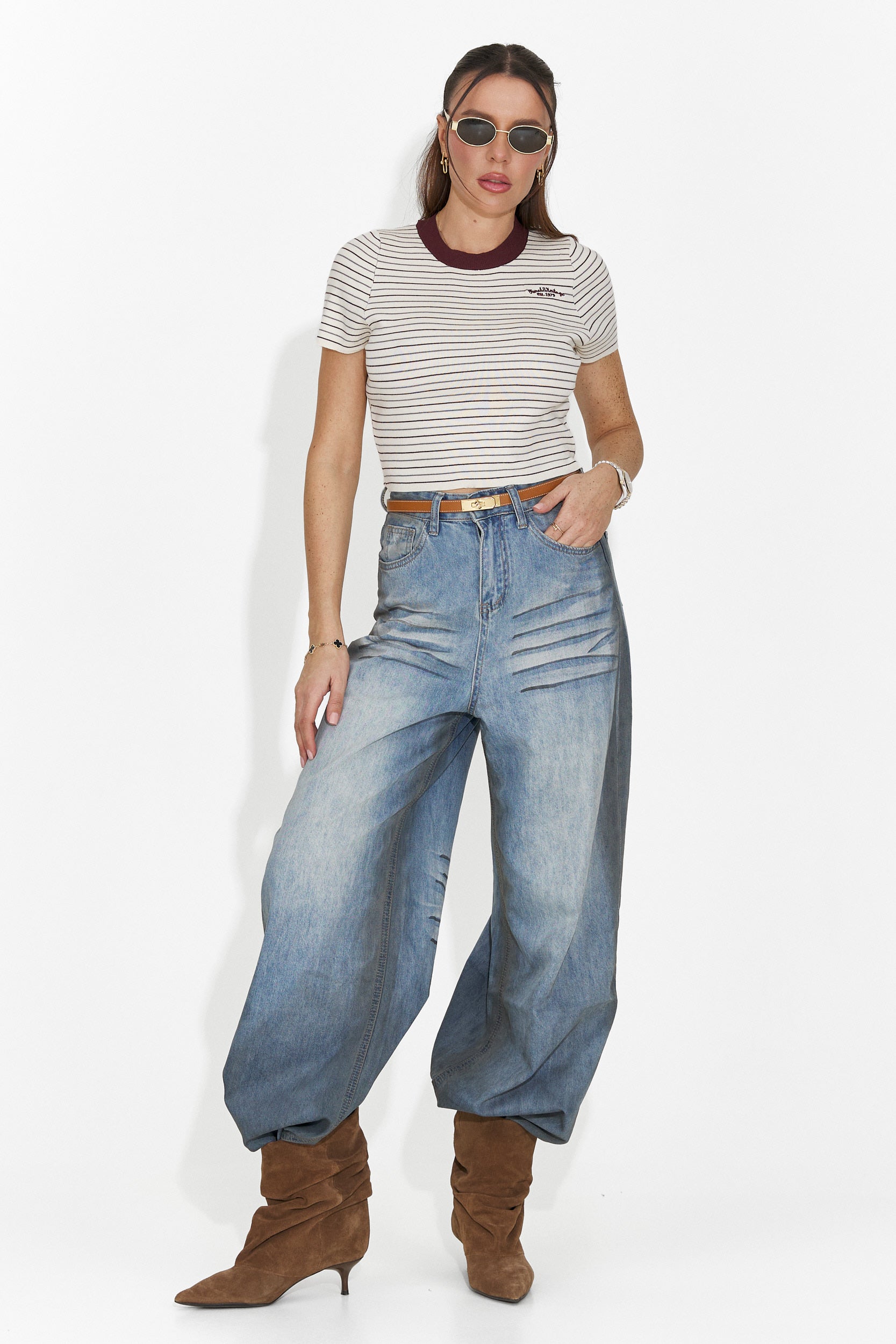 Сини дамски ежедневни дънки Siminia Bogas