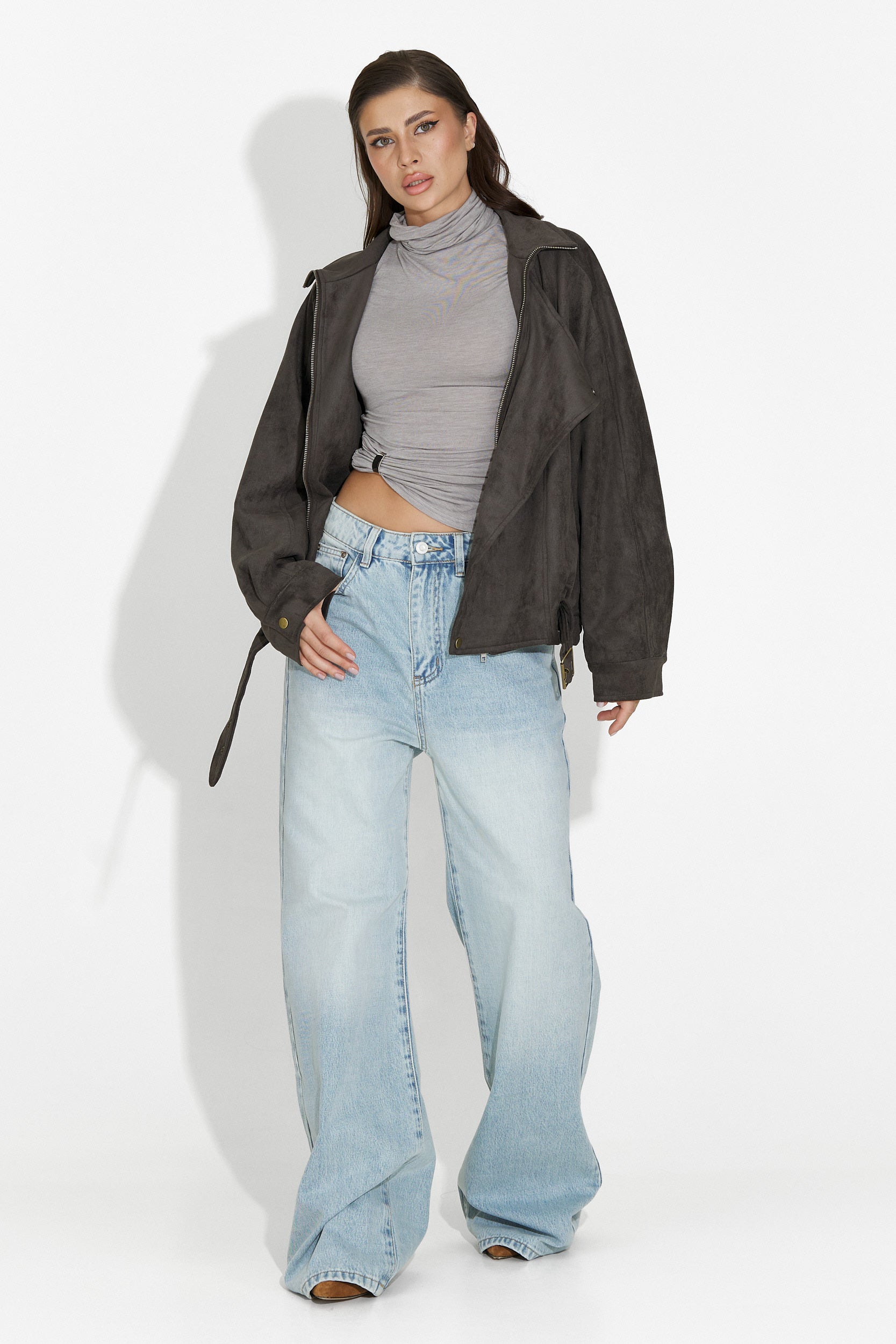 Дамски кежуал дънки в синьо Aurenza Bogas