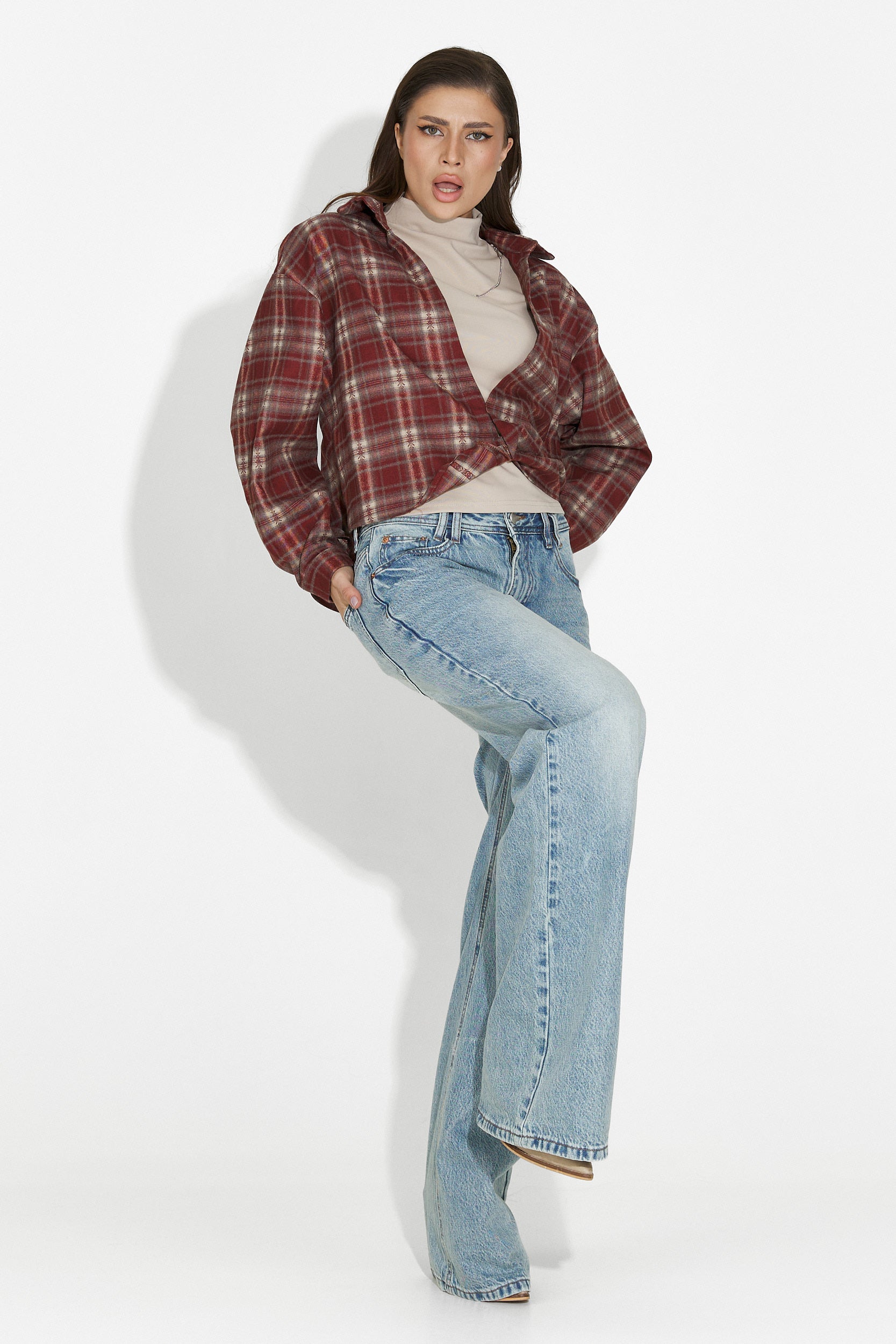 Дамски кежуал дънки в синьо Luma Bogas