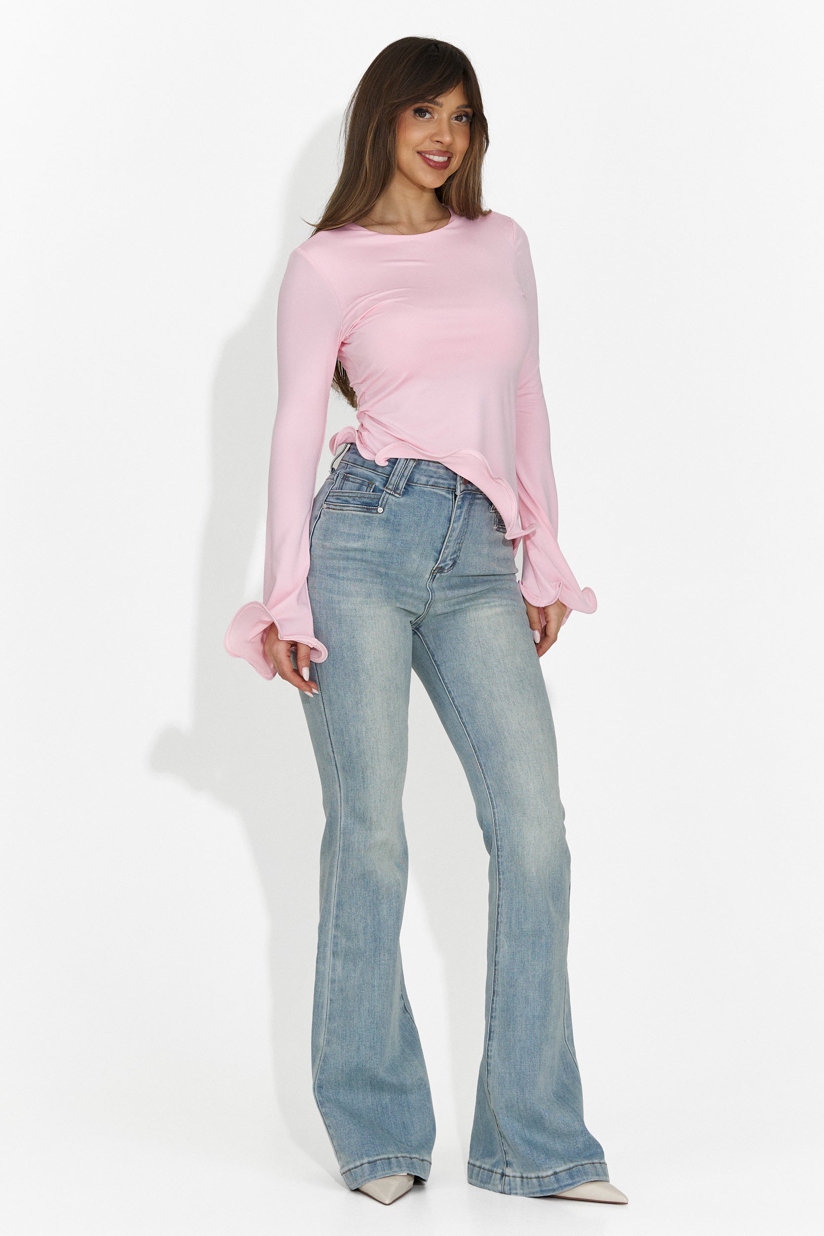 Дамски ежедневни светлосини дънки Патрика Богас