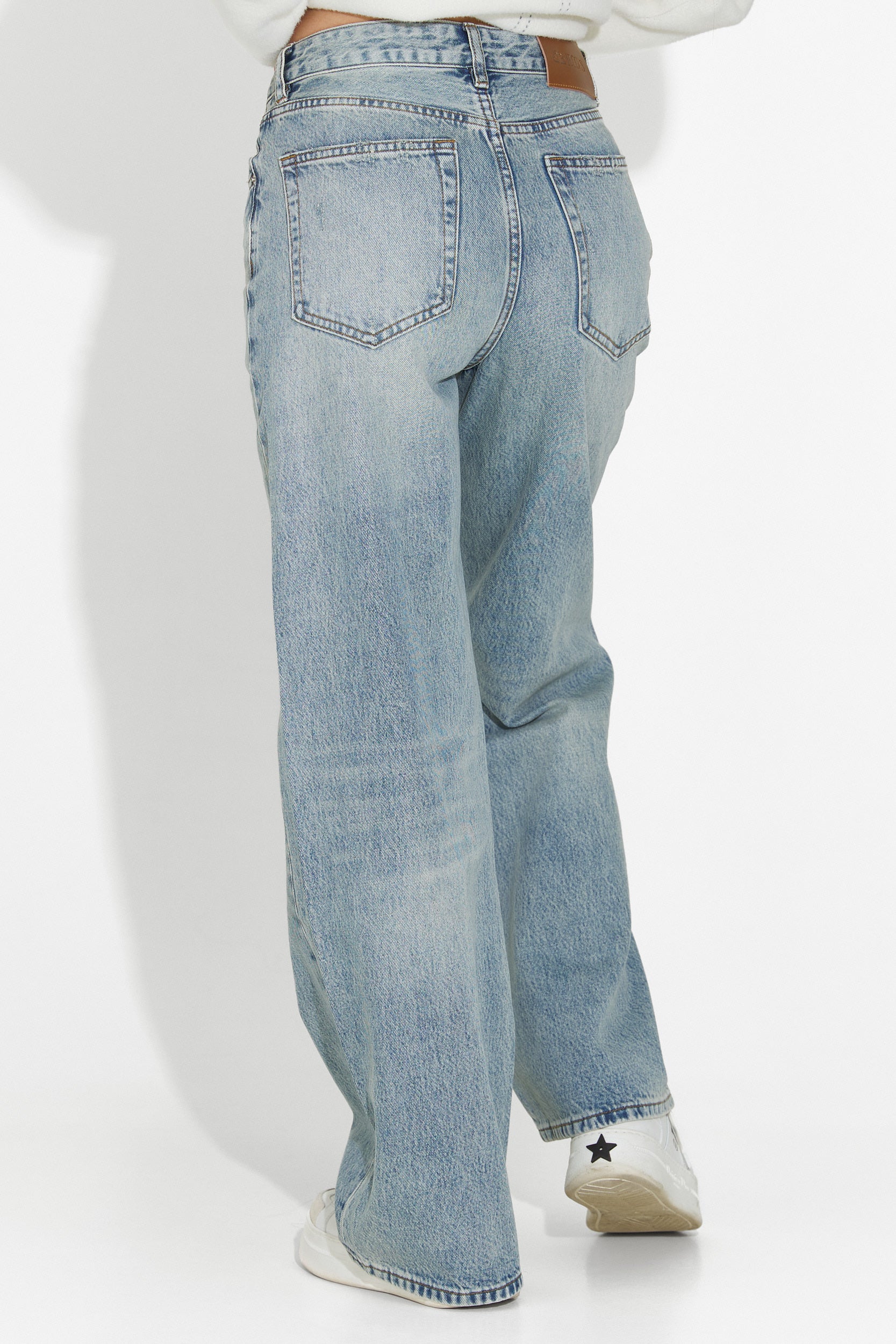 Дамски кежуал дънки в синьо Sadia Bogas