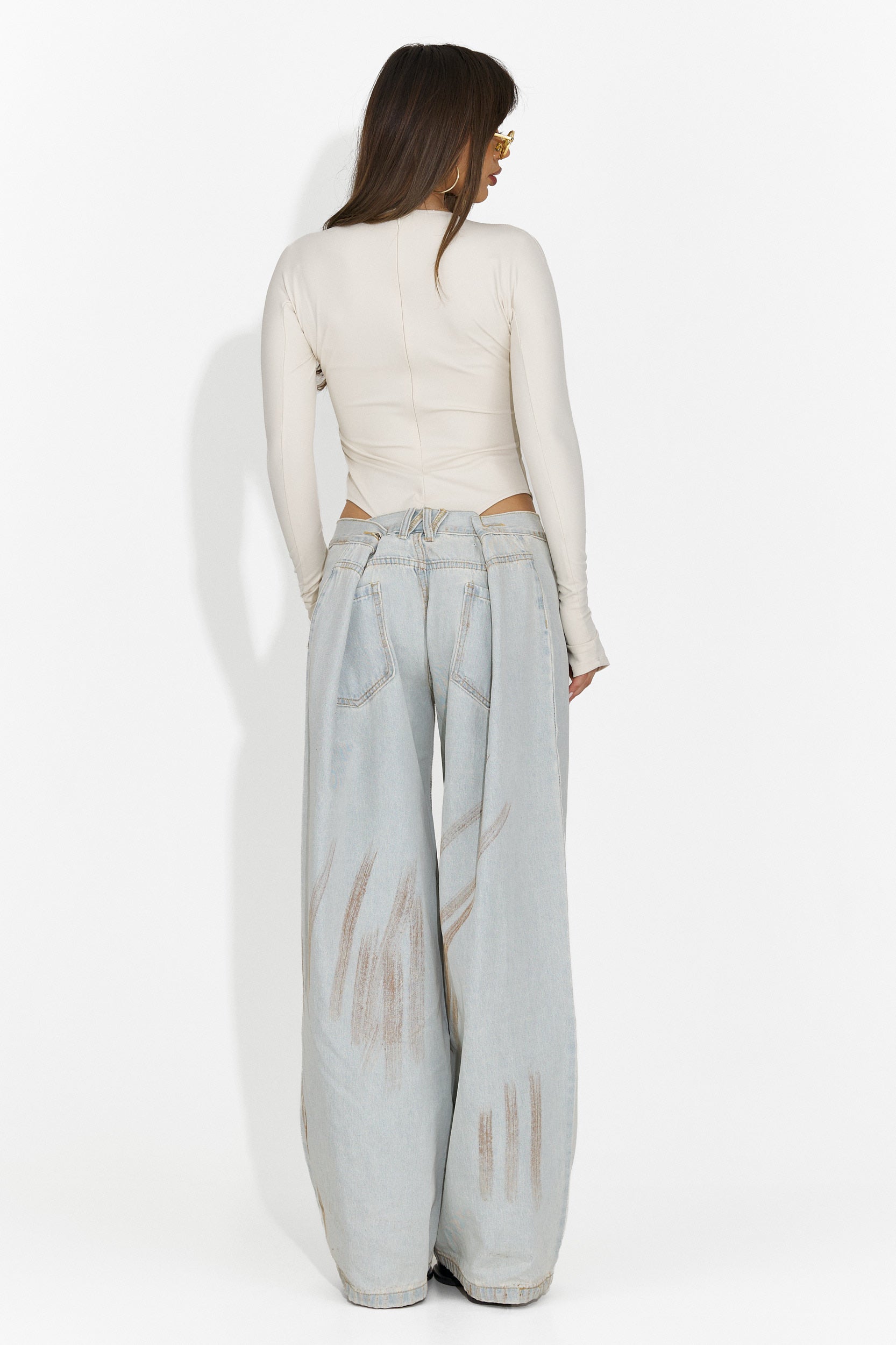 Дамски ежедневни дънки светлосини Taby Bogas