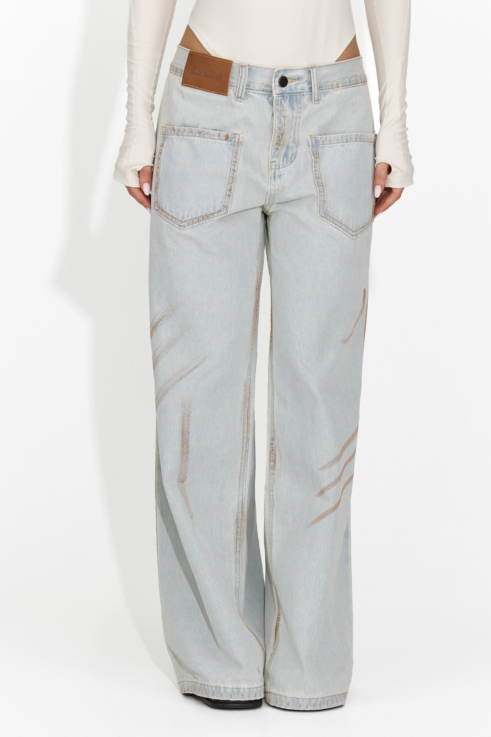 Дамски ежедневни дънки светлосини Taby Bogas