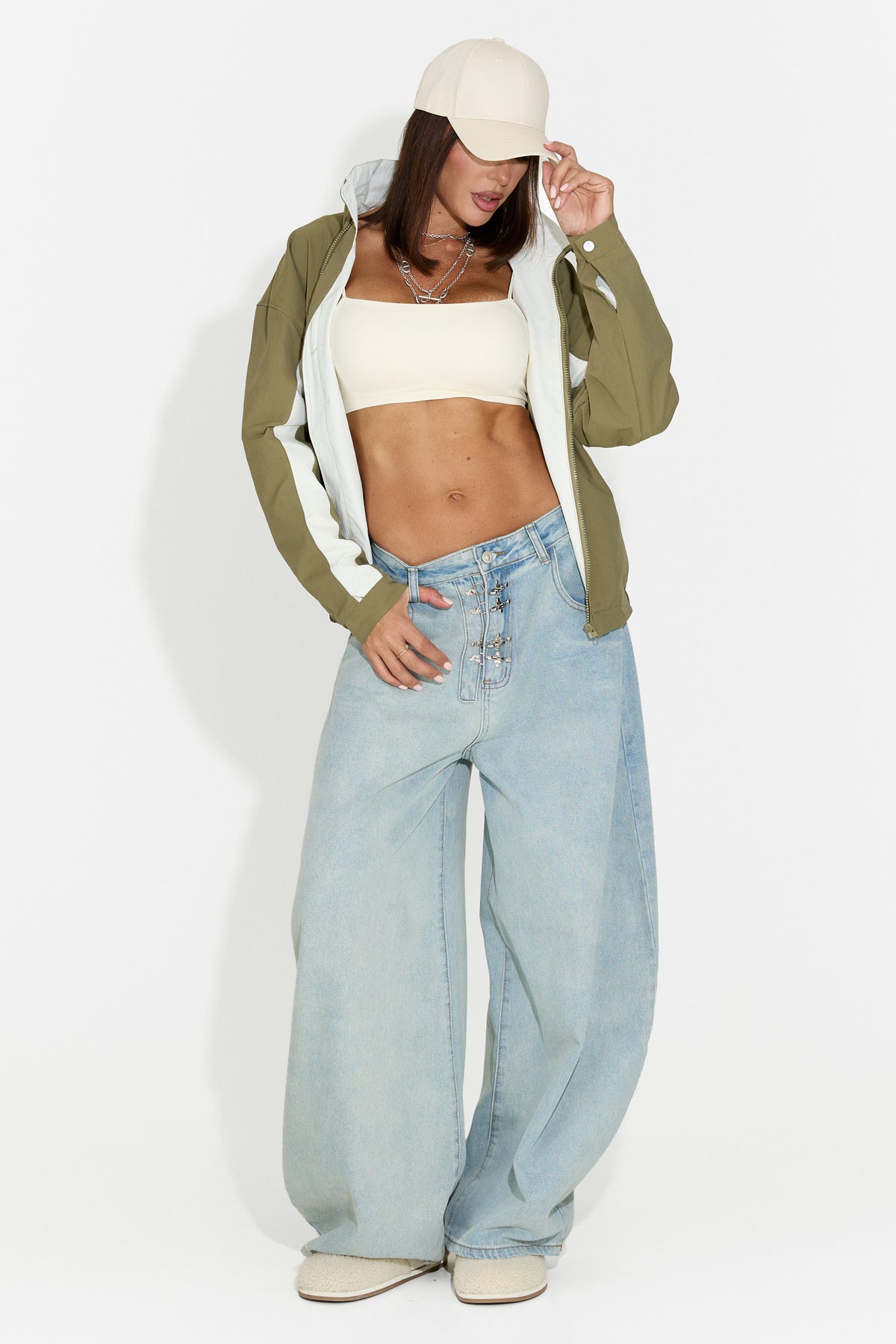 Дамски ежедневни дънки в светлосиньо Valiama Bogas