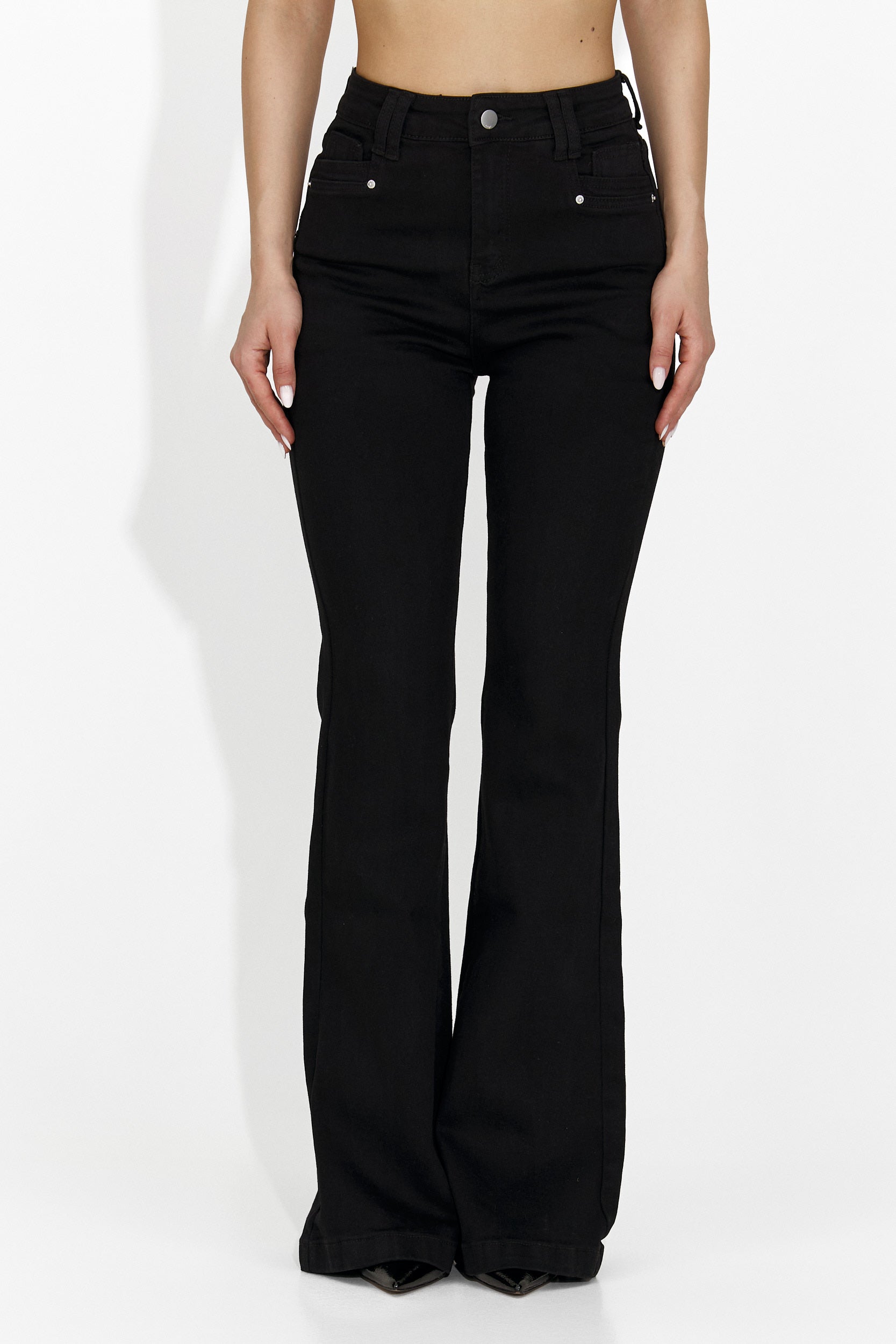 Дамски ежедневни черни дънки Patrika Bogas