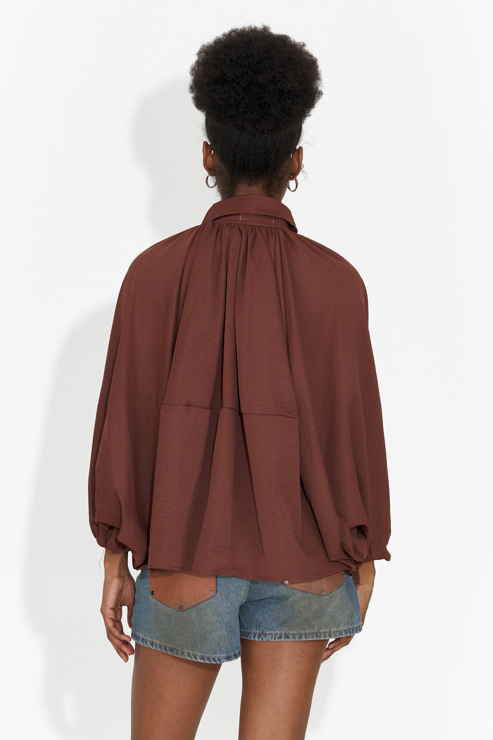 Дамски къси ежедневни дънки светлосини Cherele Bogas