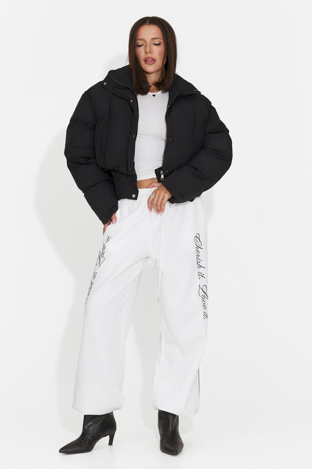 Bluza casual alba Jydaora Bogas