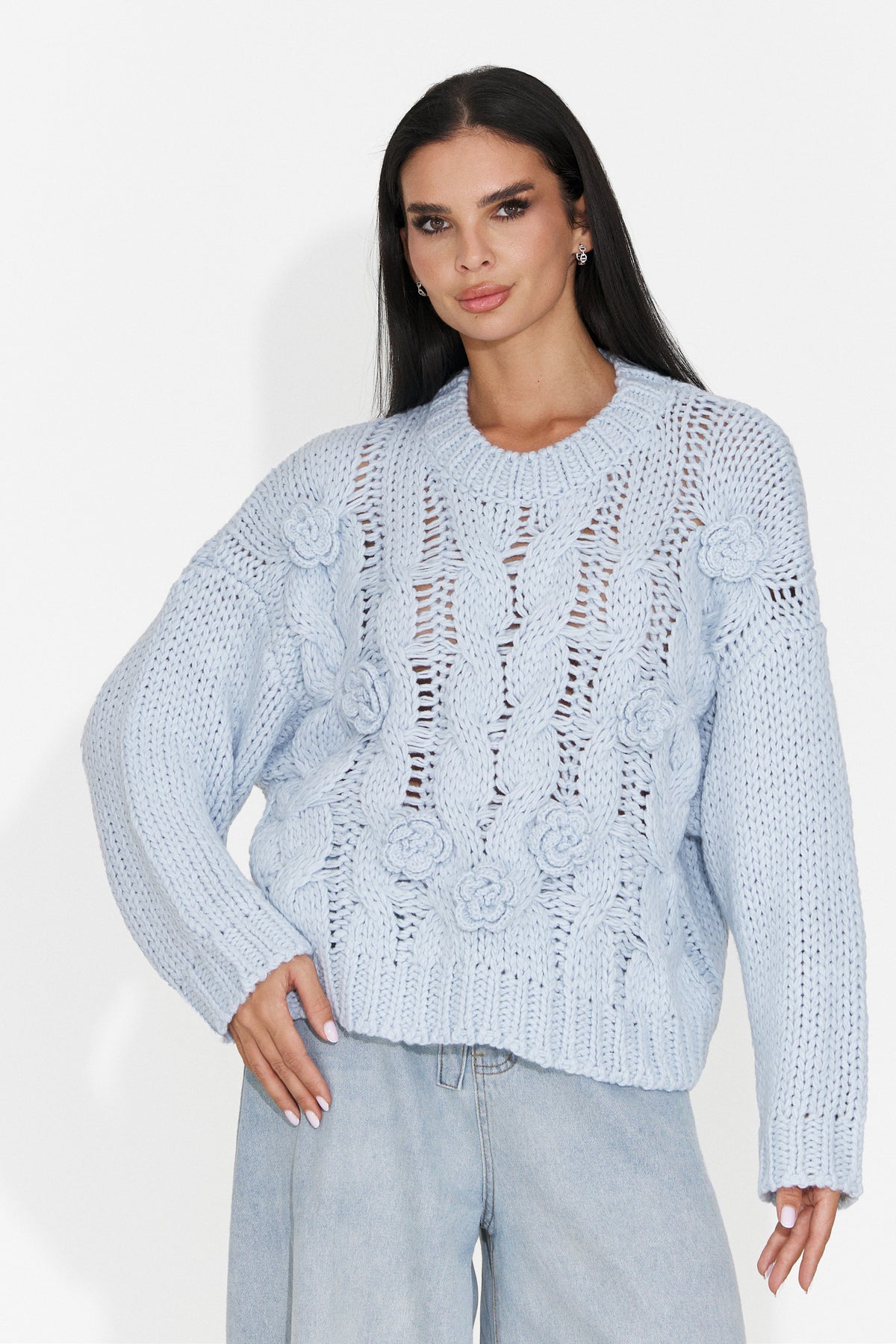Bluza casual bleu Elsyia Bogas