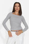 Bluza casual gri Hyznira Bogas