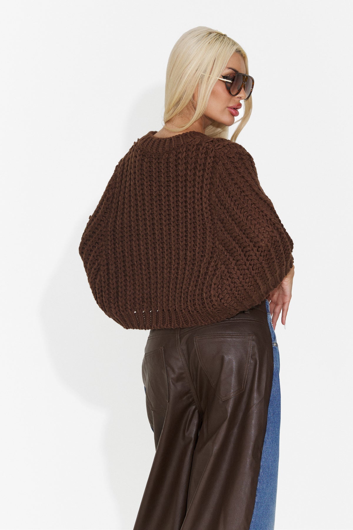 Bluza casual maro Fluceyra Bogas