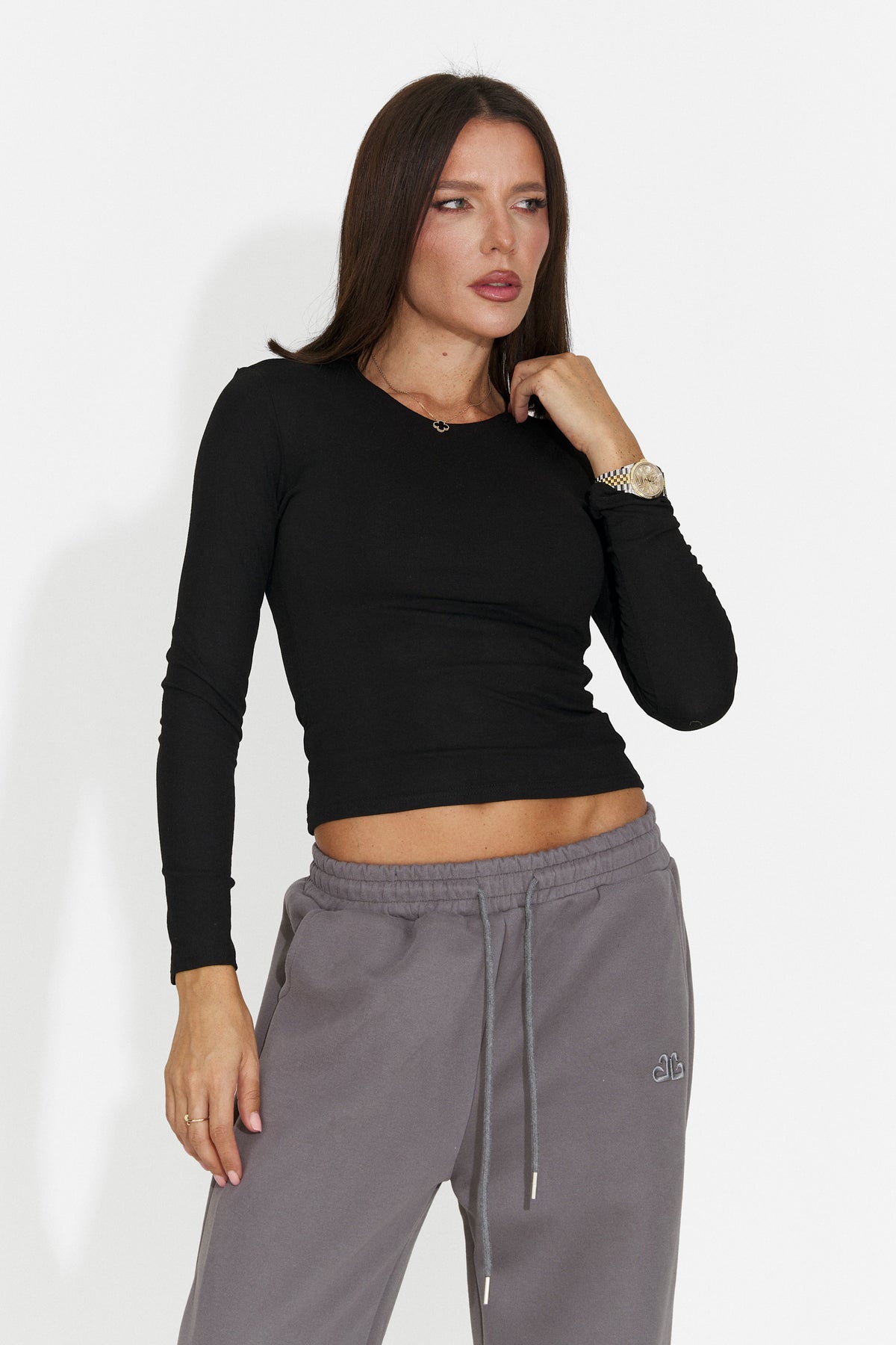 Bluza casual neagra Genuelia Bogas