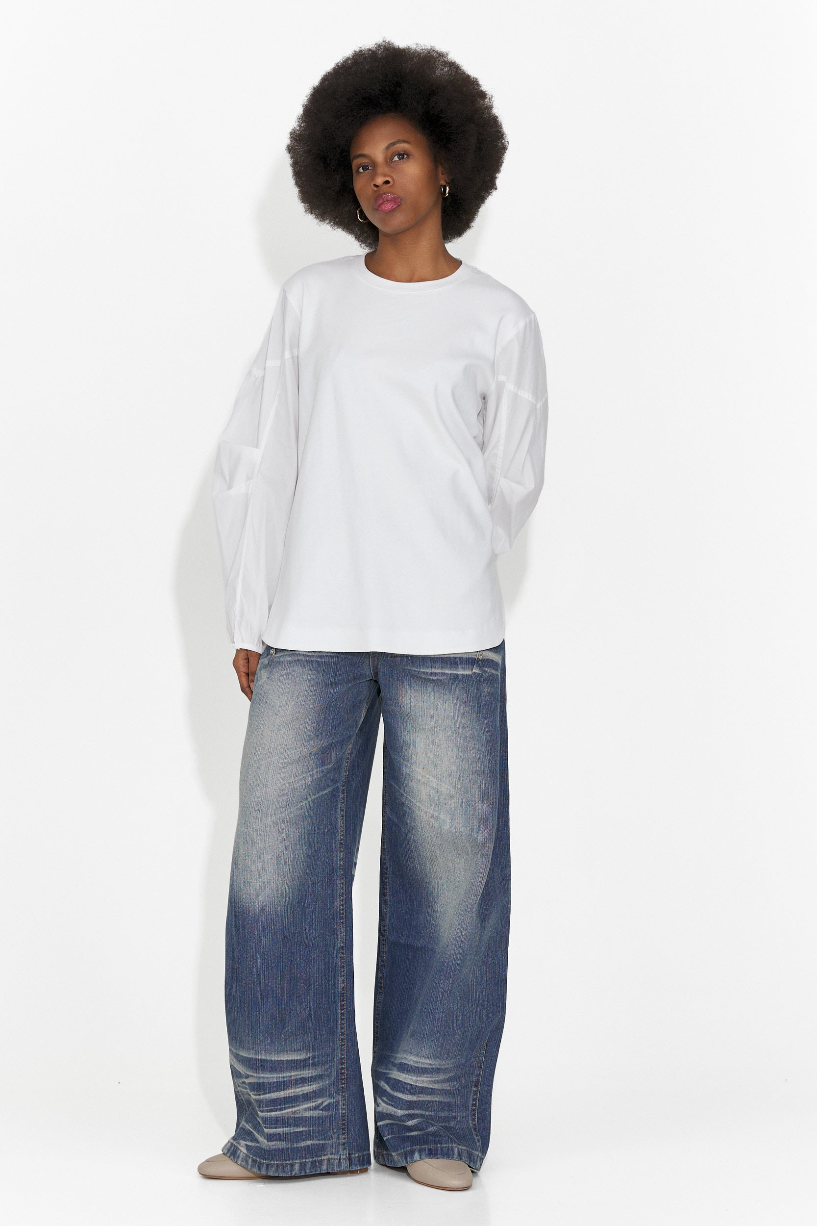 Дамска блуза ежедневна бяла Esperanza Bogas