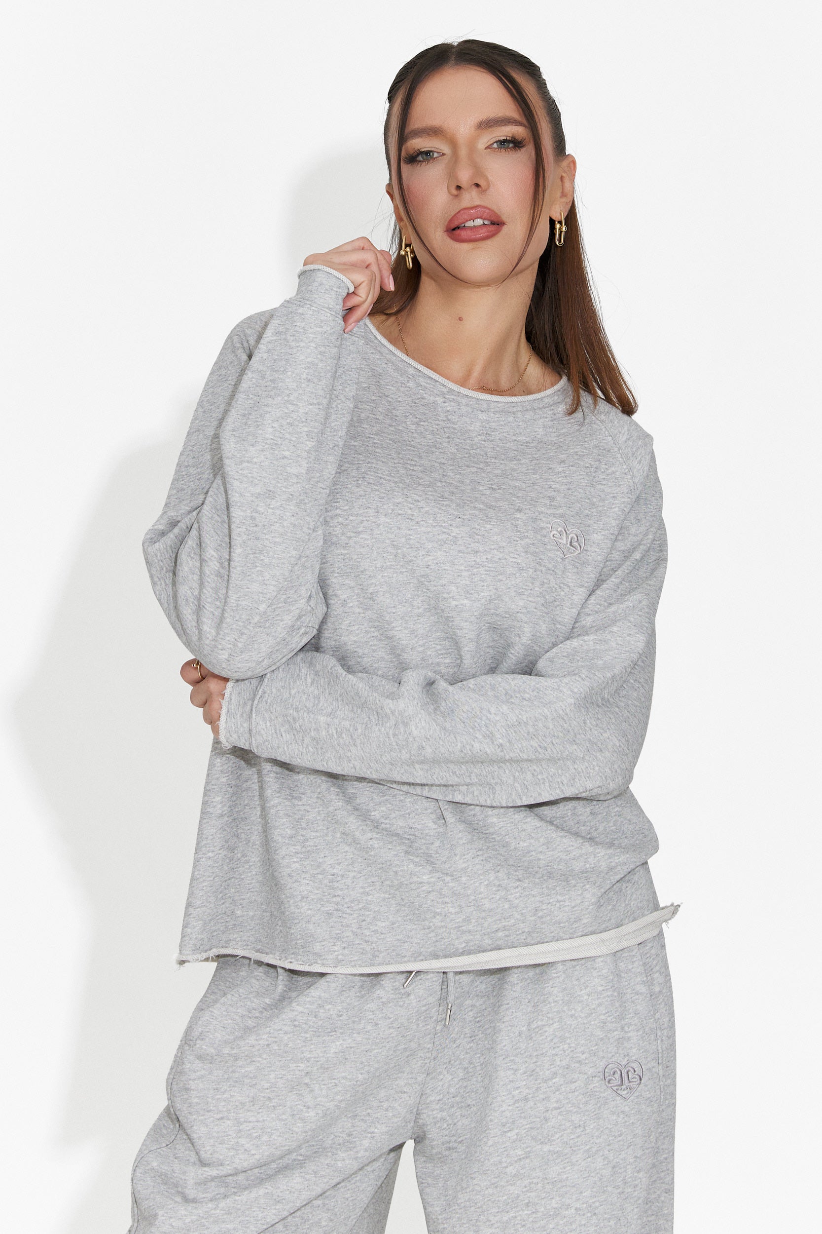 Спортна сива блуза за дами Kapia Bogas