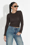 Кафява дамска блуза за ежедневие Tavoria Bogas