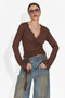 Занета Богас Спортна Кафява Дамска Блуза