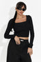 Дамска ежедневна черна блуза Dariana Bogas