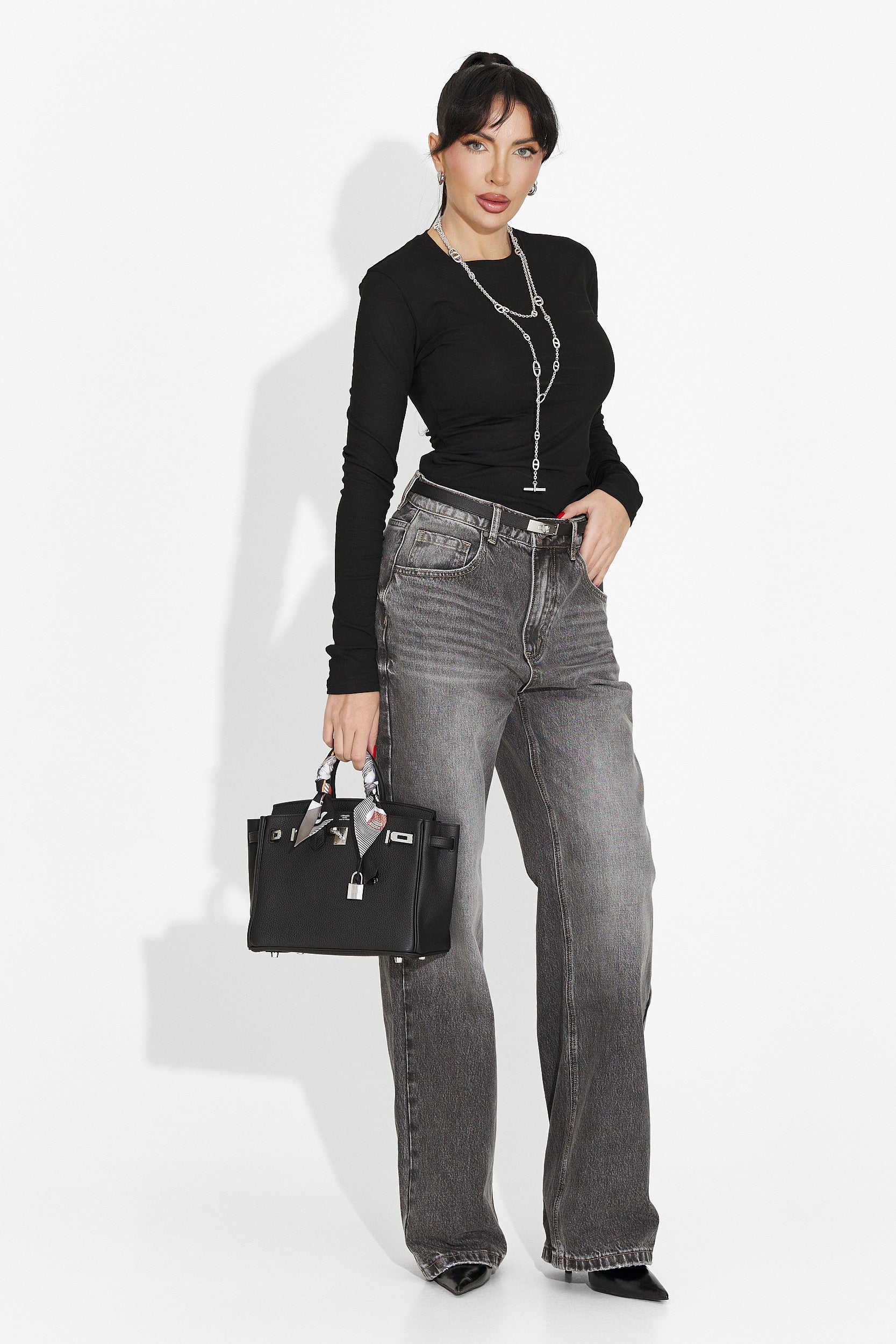 Дамска ежедневна черна блуза Kisena bogas