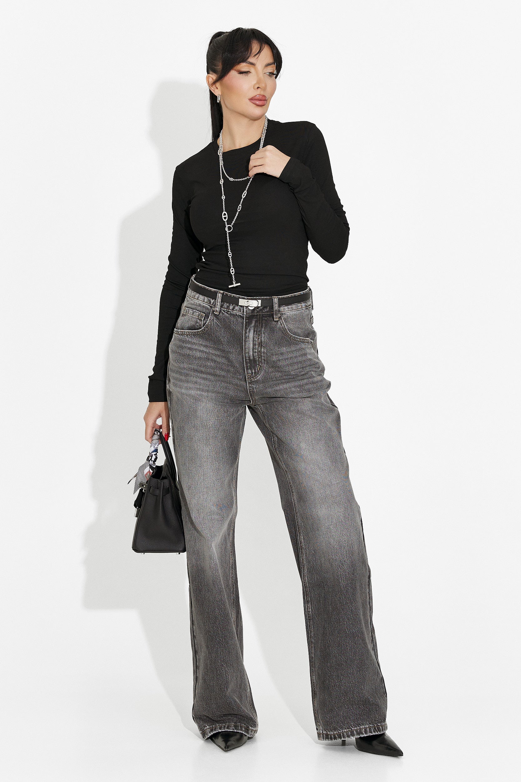 Дамска ежедневна черна блуза Kisena bogas