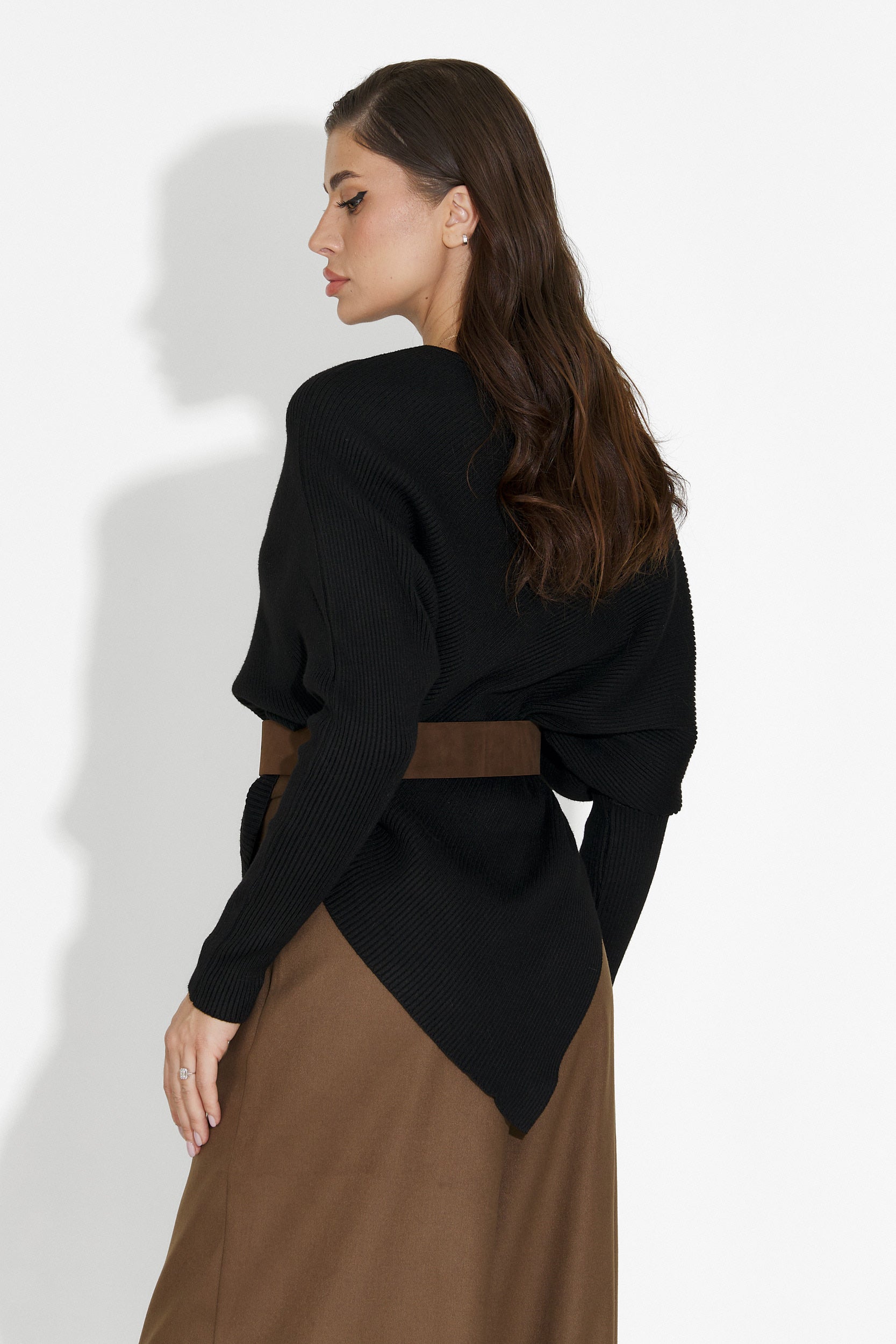 Черна дамска блуза за ежедневие Vedala Bogas