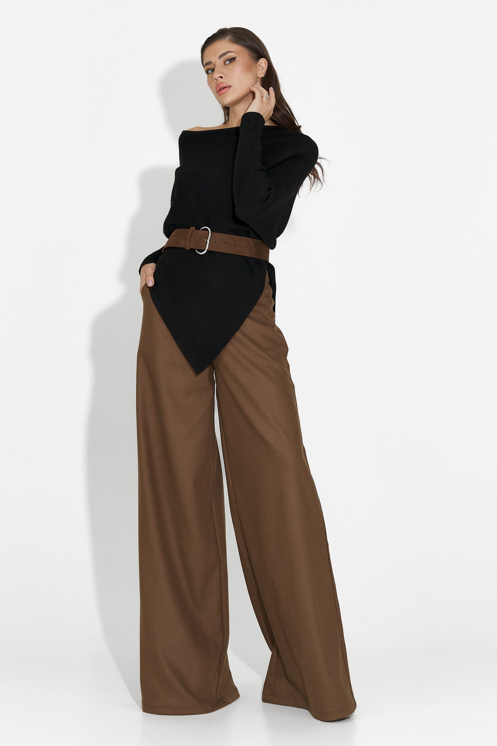 Черна дамска блуза за ежедневие Vedala Bogas